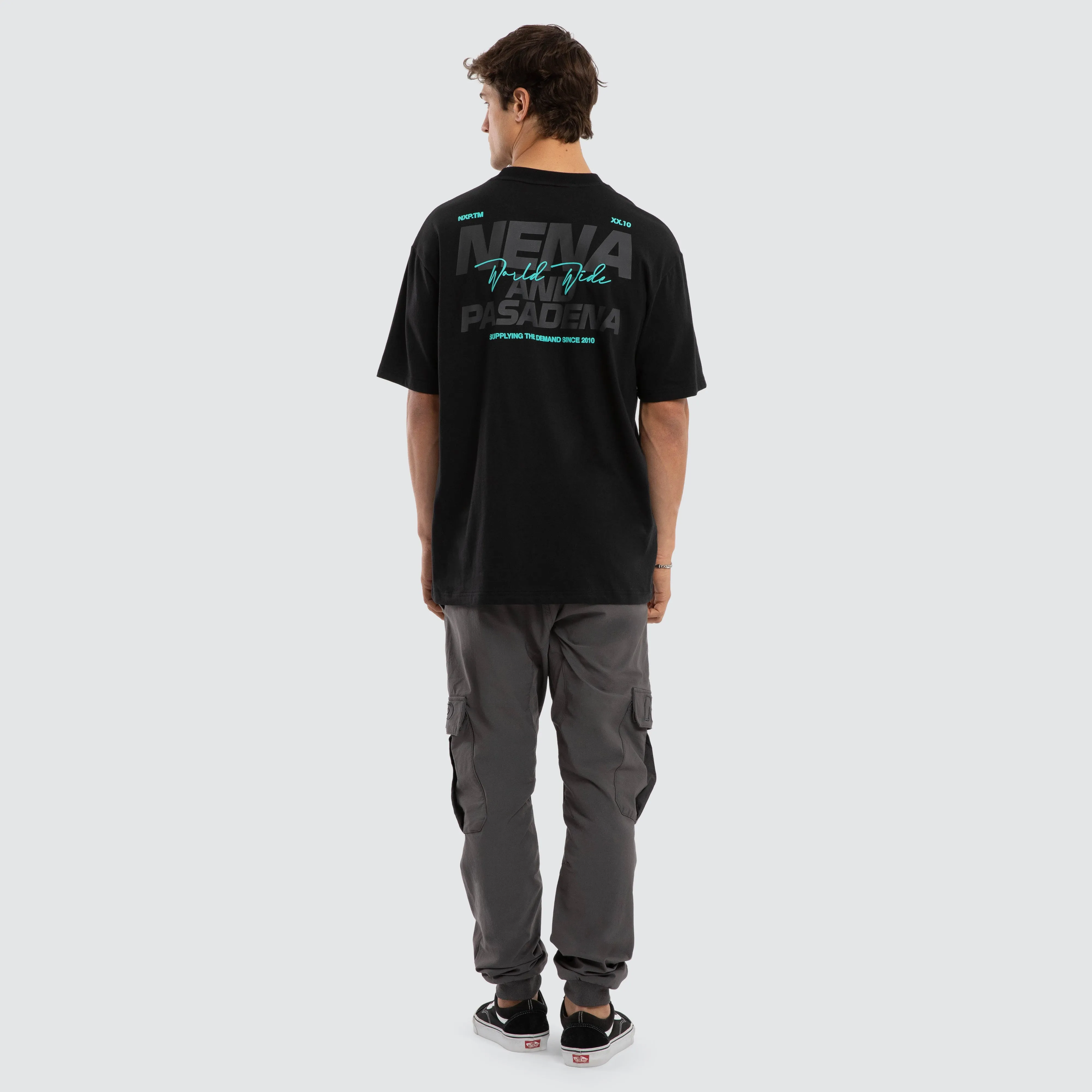 Hybrid Box Fit Tee Anthracite Black sold by Nena and Pasadena product image thumbnail 4