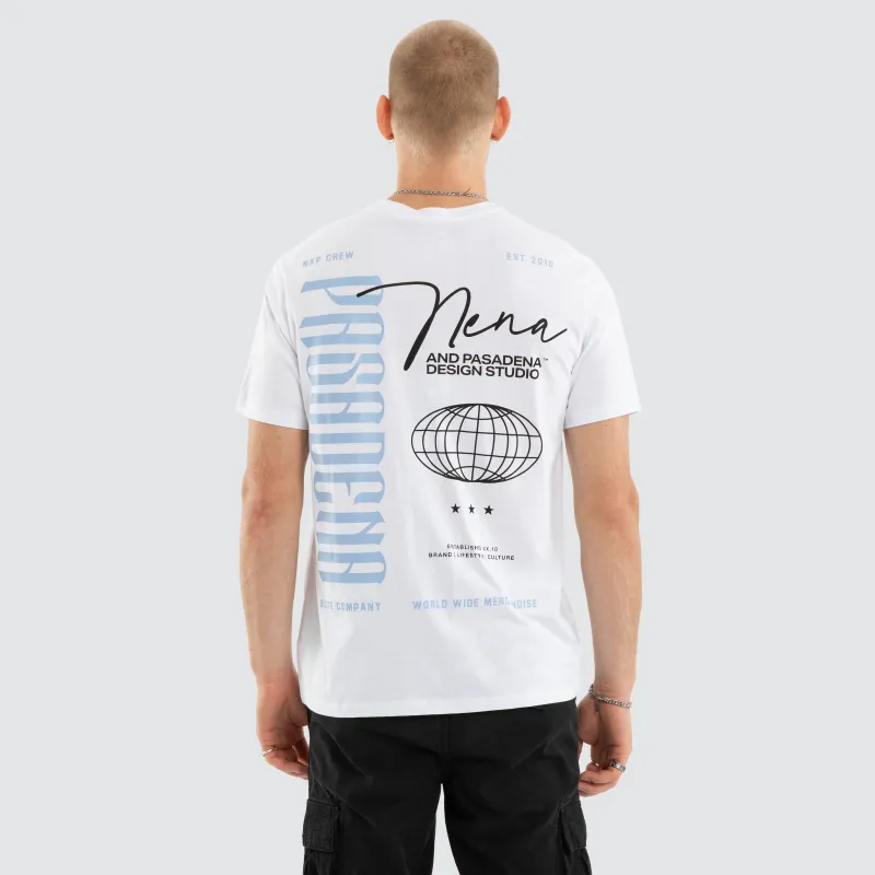 Drifting Standard Tee Optical White made by Nena and Pasadena
