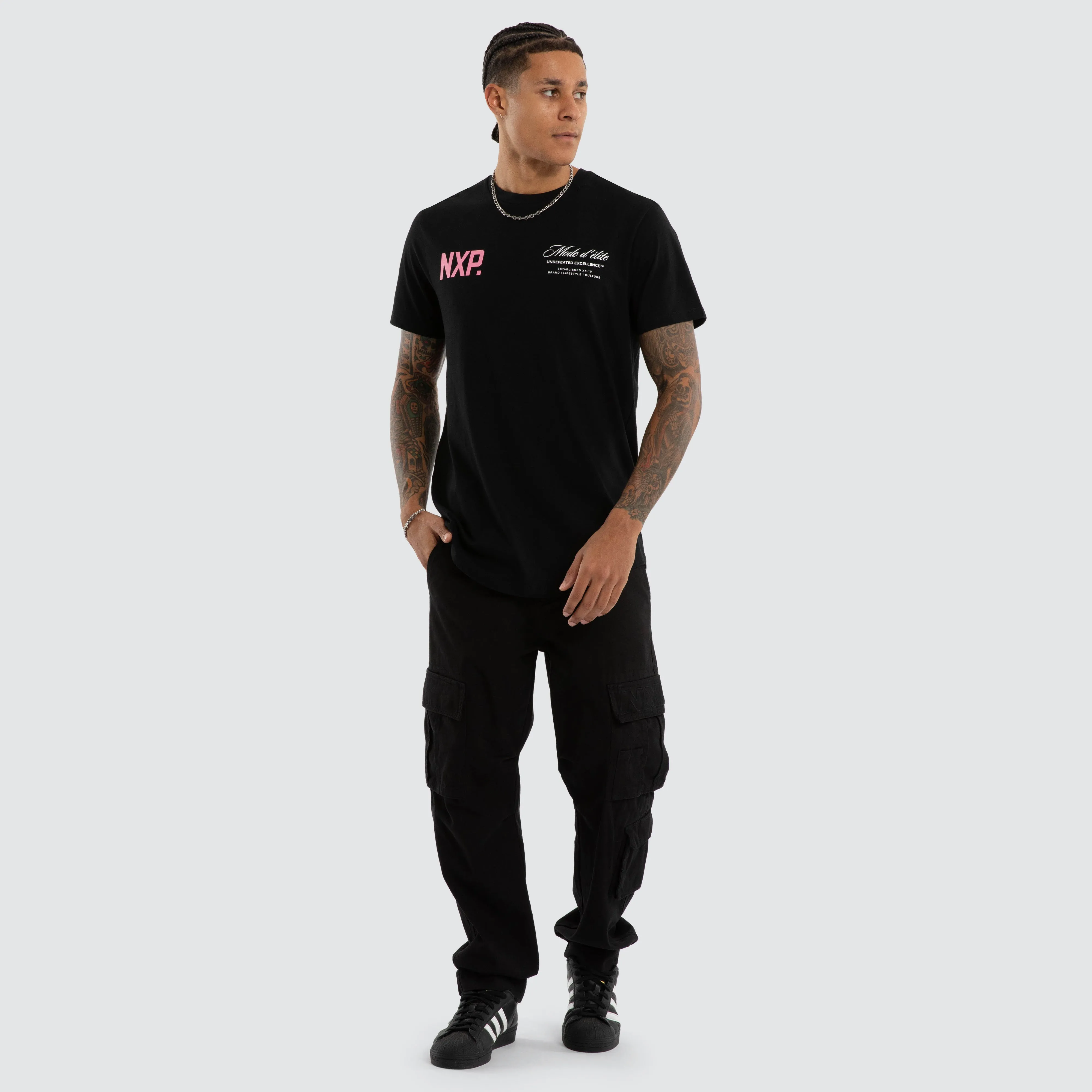 Riot Dual Curved Tee Jet Black sold by Nena and Pasadena product image thumbnail 5