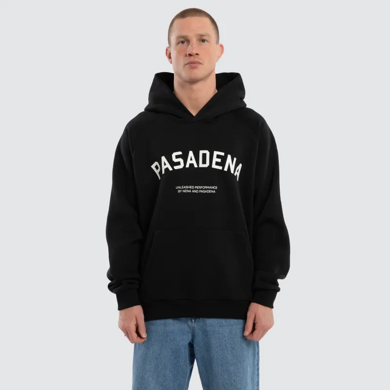 Rich Raglan Fleece Hoodie Anthracite Black made by Nena and Pasadena