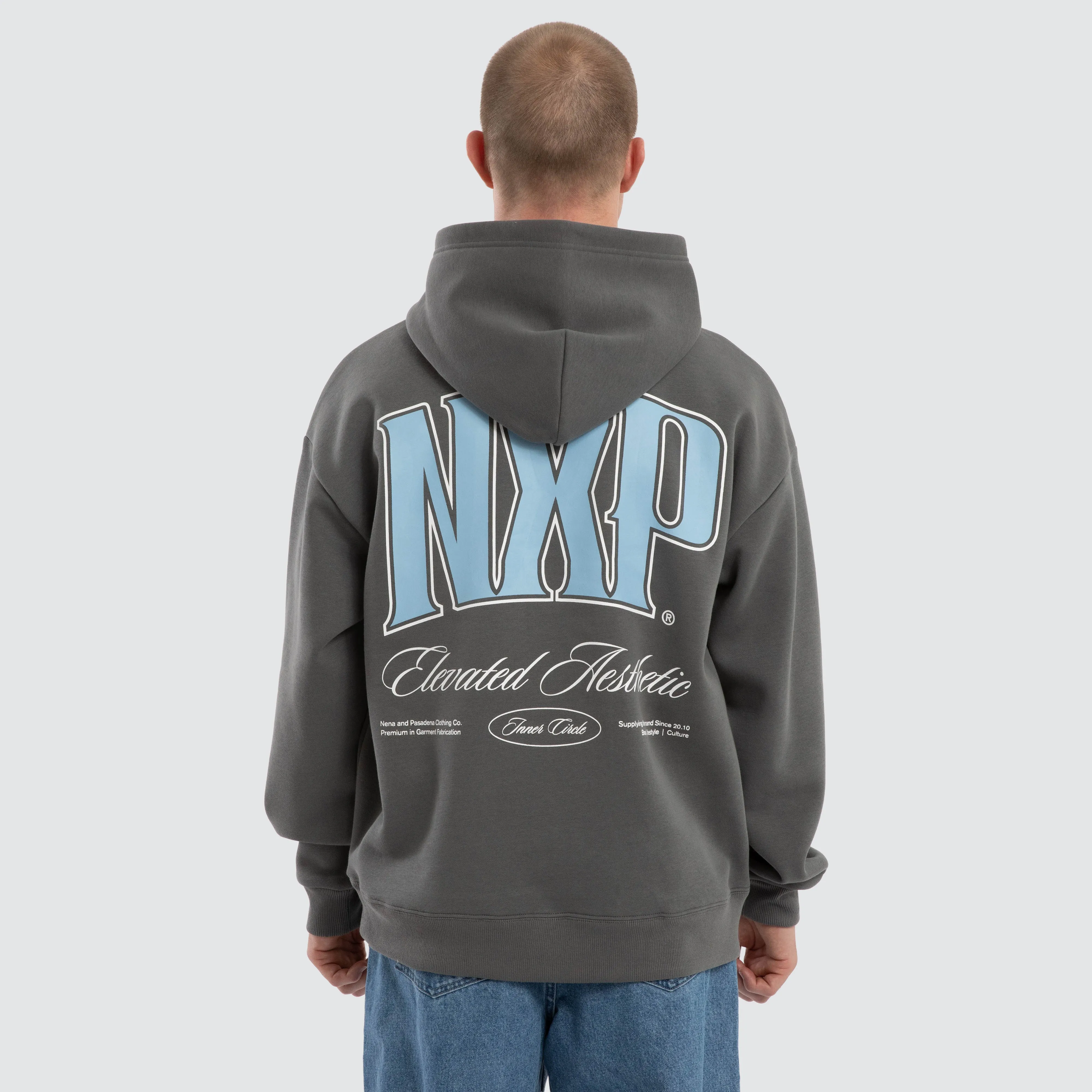 Carbon Relaxed Hoodie Charcoal sold by Nena and Pasadena