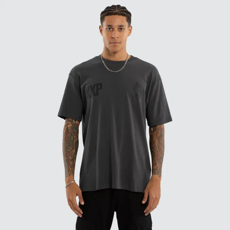 Collingwood Magpies Champions Box Fit Tee Asphalt made by Nena and Pasadena