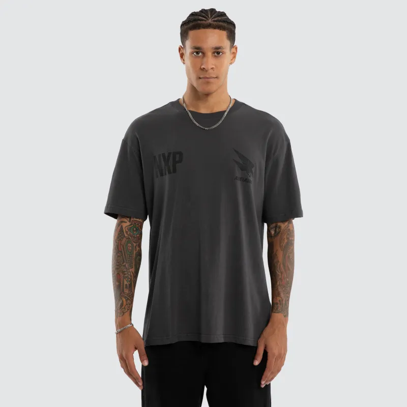 Adelaide Crows Champions Box Fit Tee Asphalt made by Nena and Pasadena