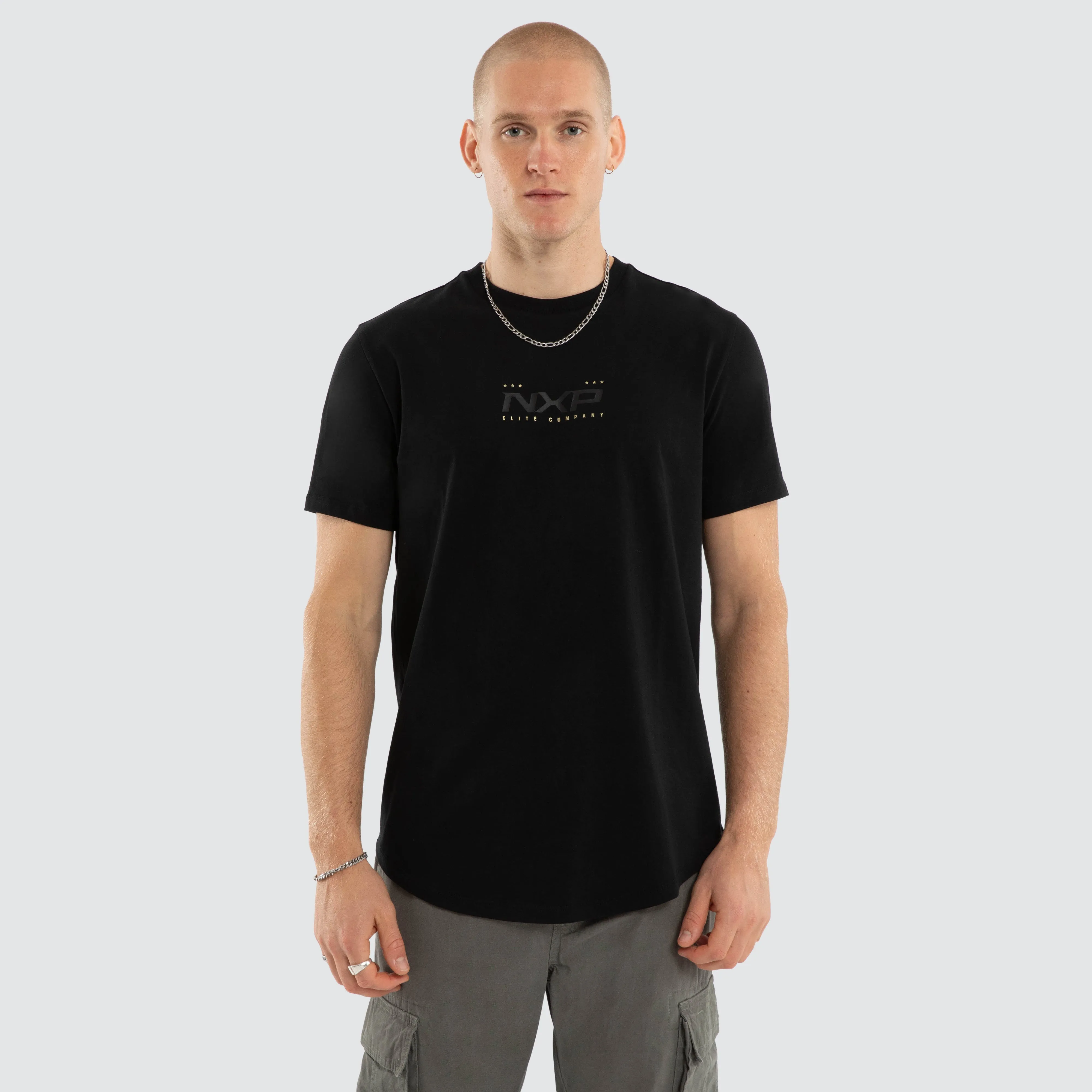 Deliberate Dual Curved Tee Jet Black sold by Nena and Pasadena product image thumbnail 2
