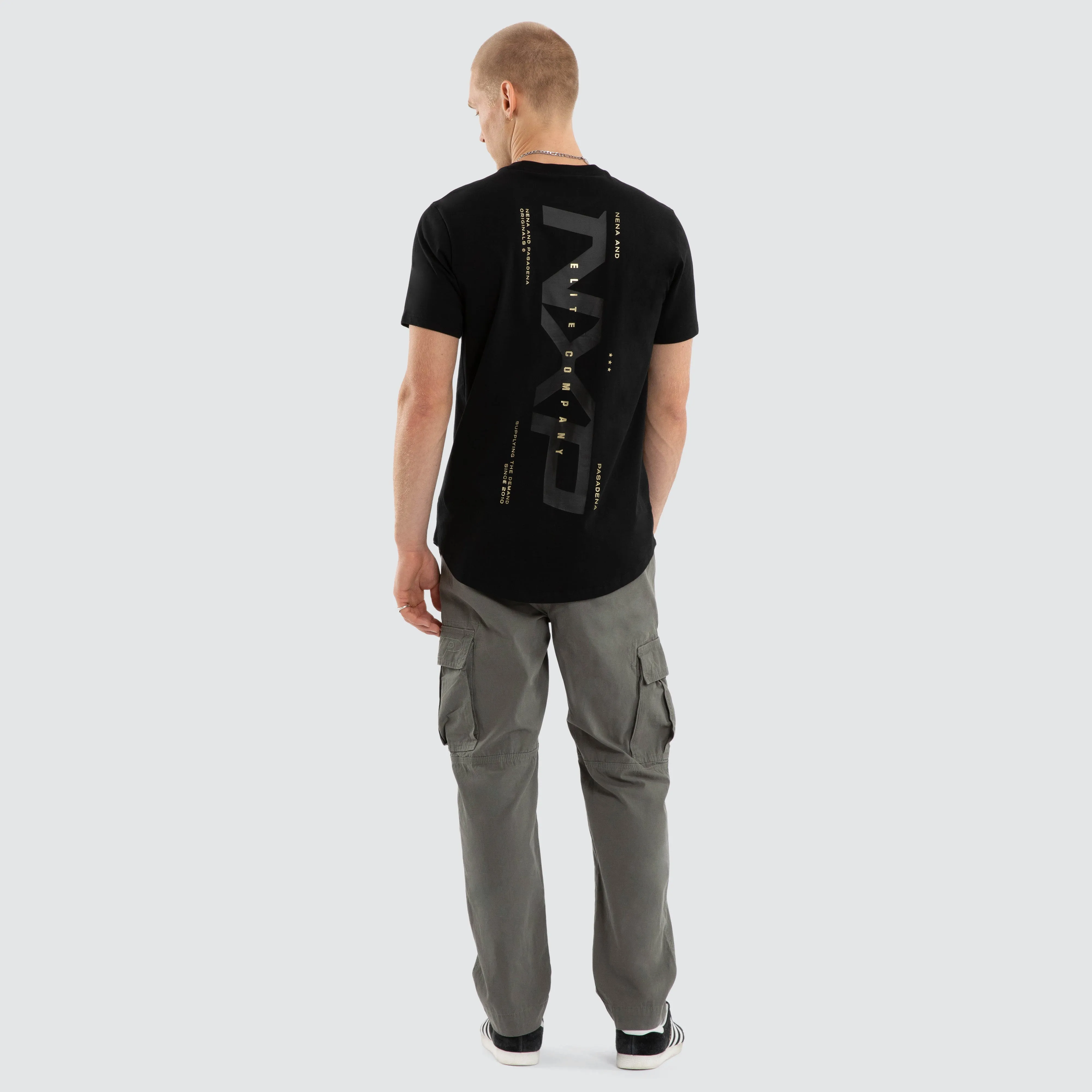 Deliberate Dual Curved Tee Jet Black sold by Nena and Pasadena product image thumbnail 4