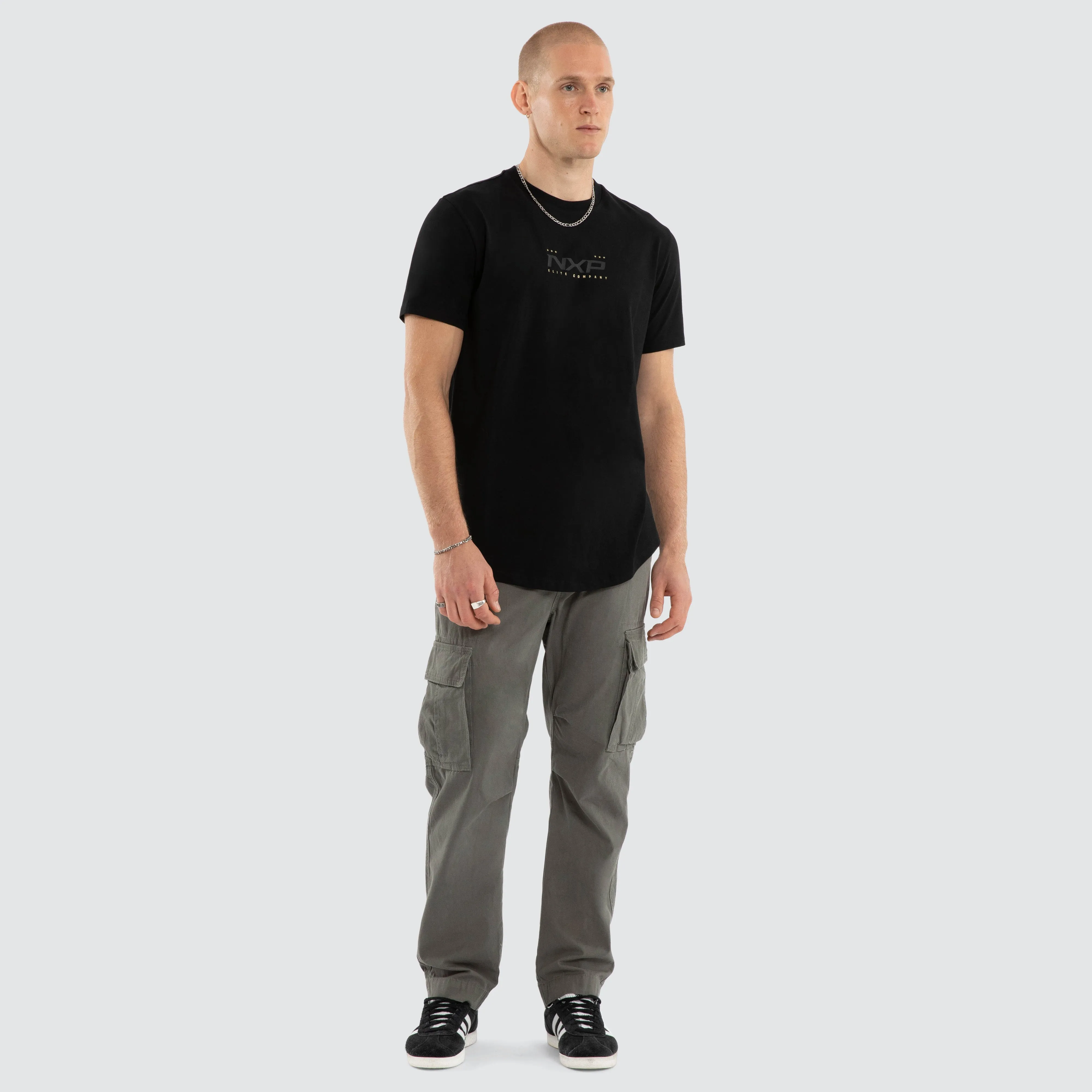 Deliberate Dual Curved Tee Jet Black sold by Nena and Pasadena product image thumbnail 5