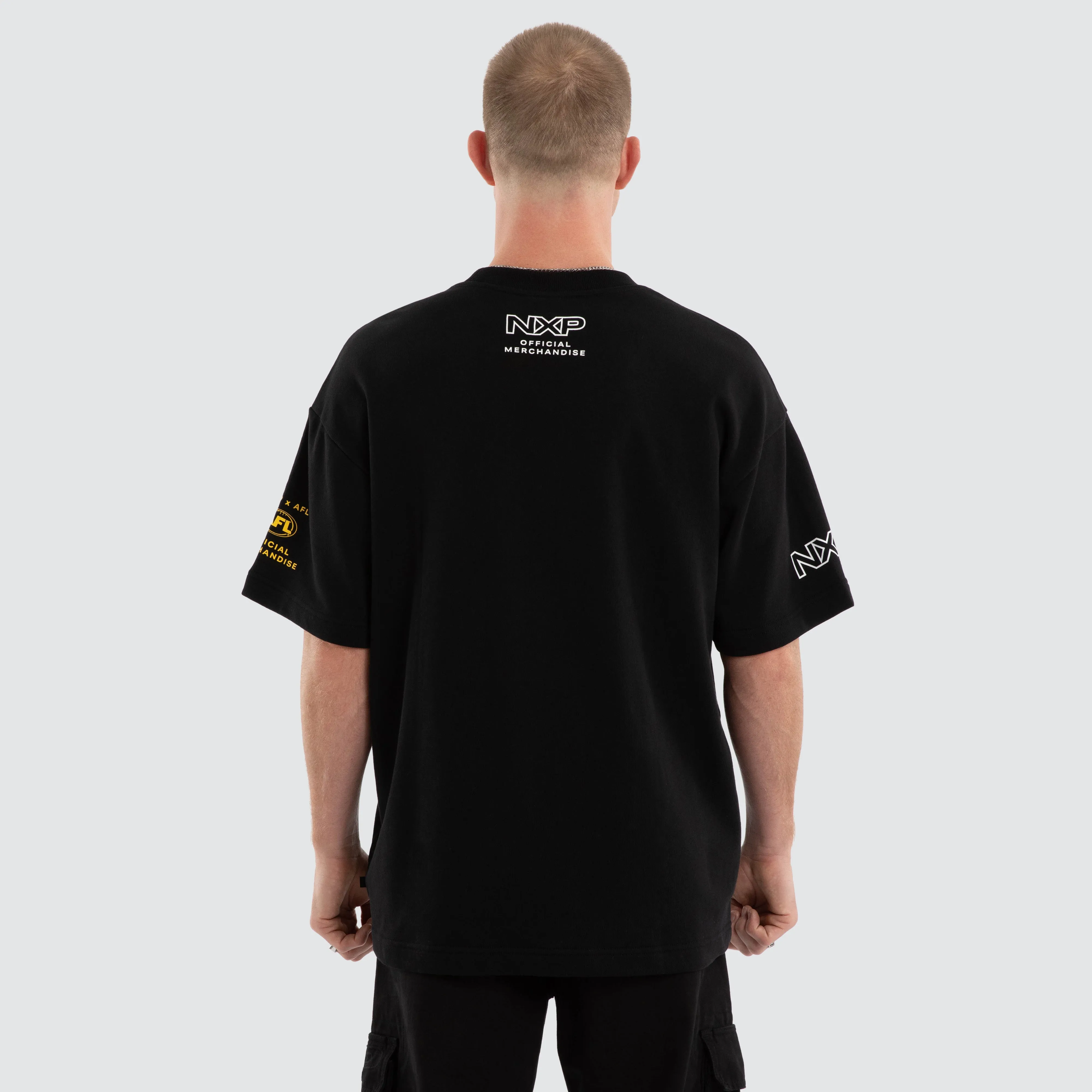 Richmond Tigers Gold Raptor Tee Jet Black sold by Nena and Pasadena product image thumbnail 5