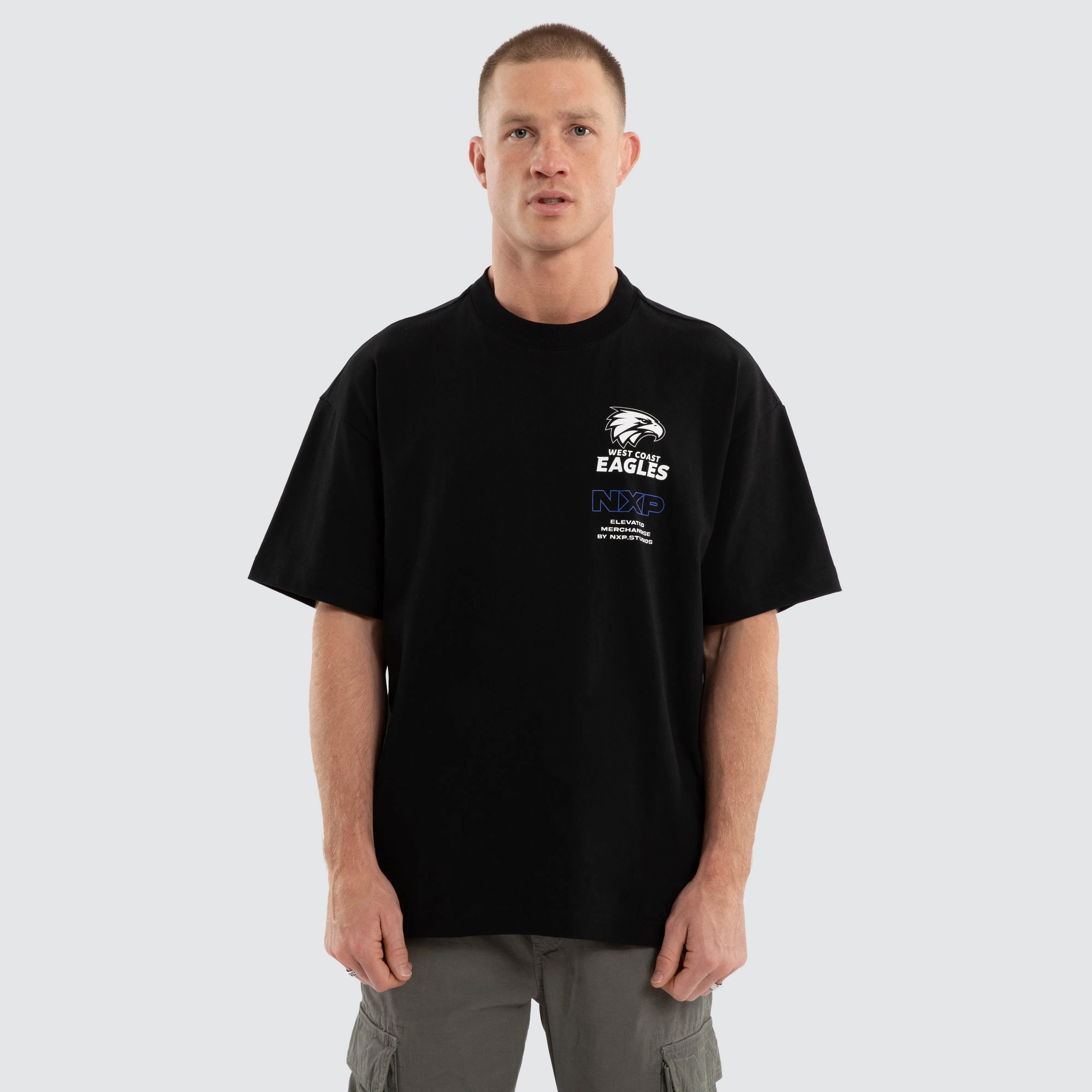 West Coast Eagles Sticker Raptor Tee Jet Black sold by Nena and Pasadena product image thumbnail 2