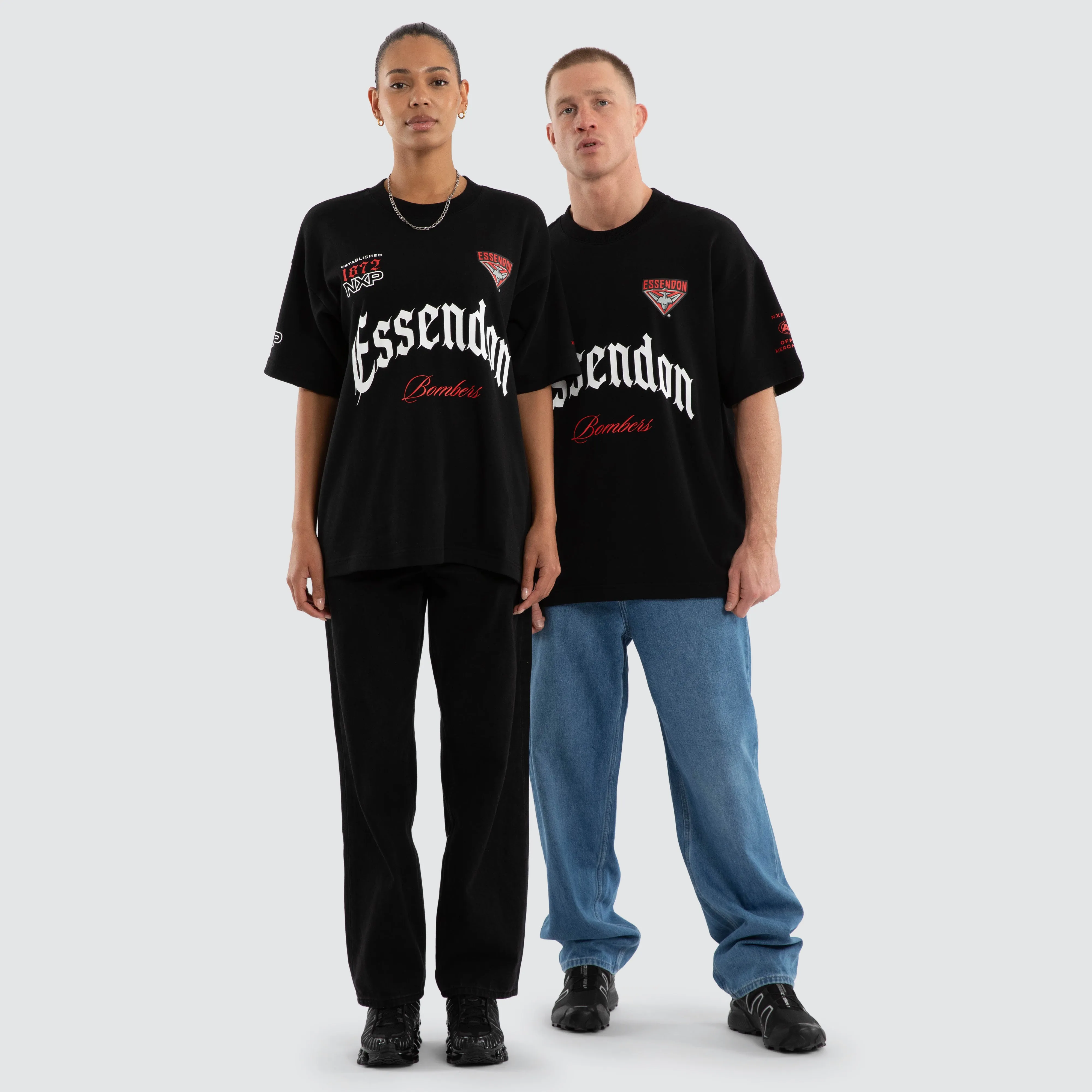 Essendon Bombers Gold Raptor Tee Jet Black sold by Nena and Pasadena product image thumbnail 4