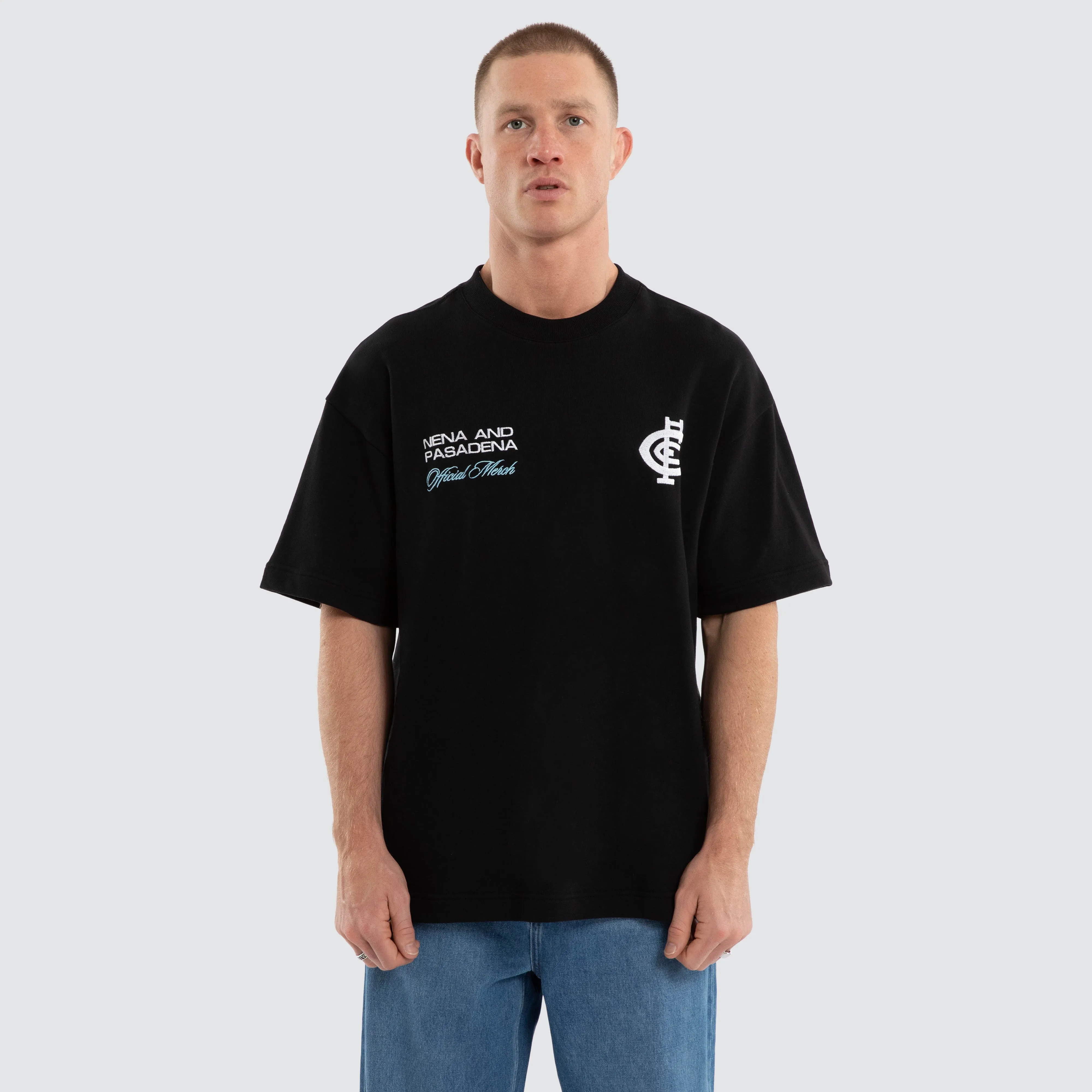 Carlton Blues Advance Raptor Tee Jet Black sold by Nena and Pasadena product image thumbnail 2