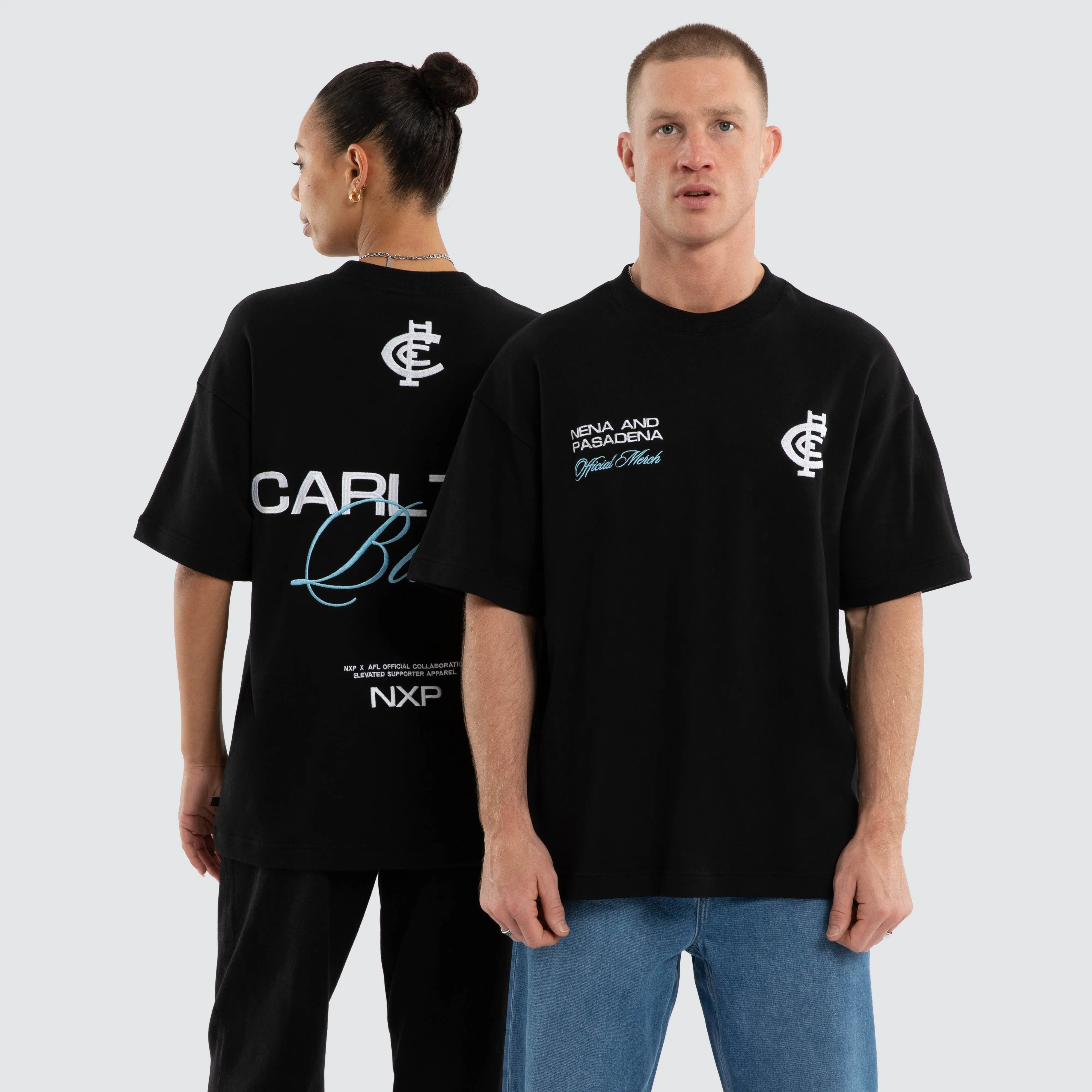 Carlton Blues Advance Raptor Tee Jet Black sold by Nena and Pasadena product image thumbnail 3