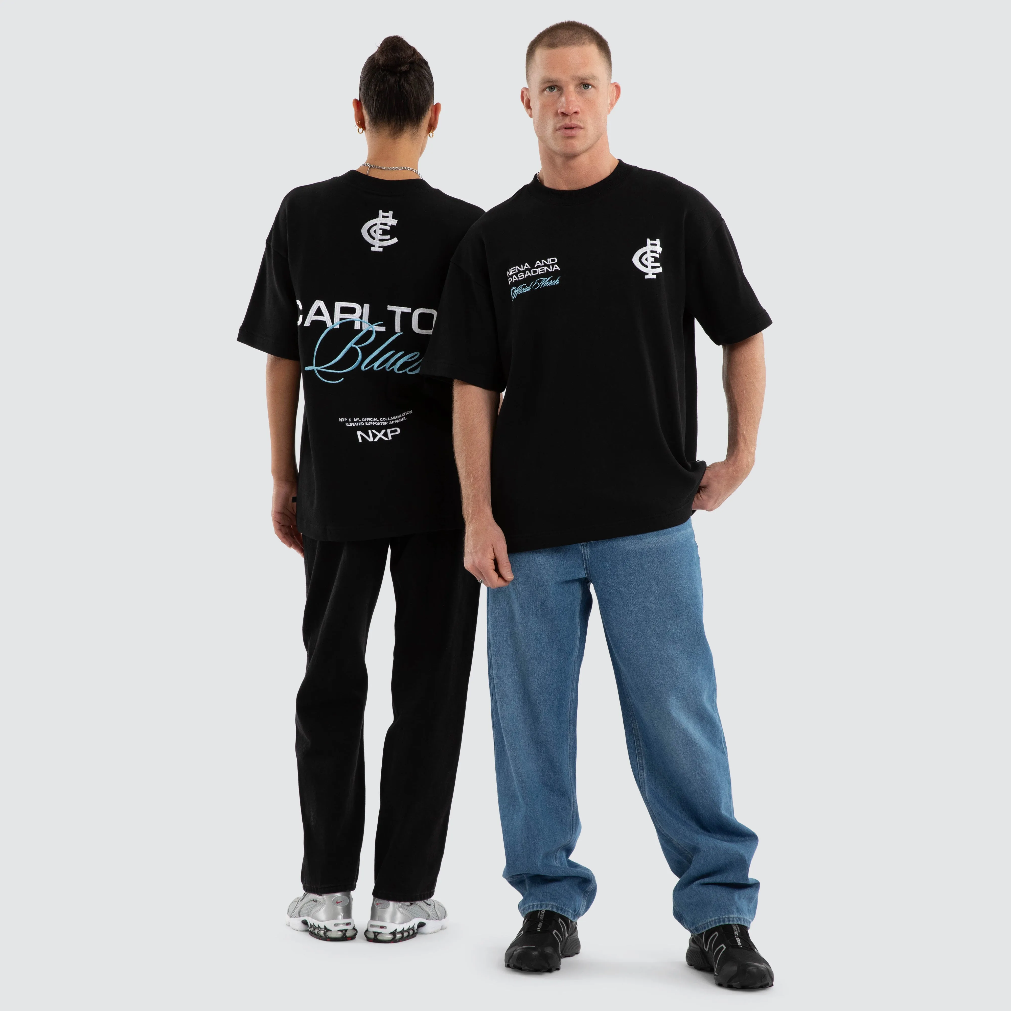 Carlton Blues Advance Raptor Tee Jet Black sold by Nena and Pasadena product image thumbnail 4