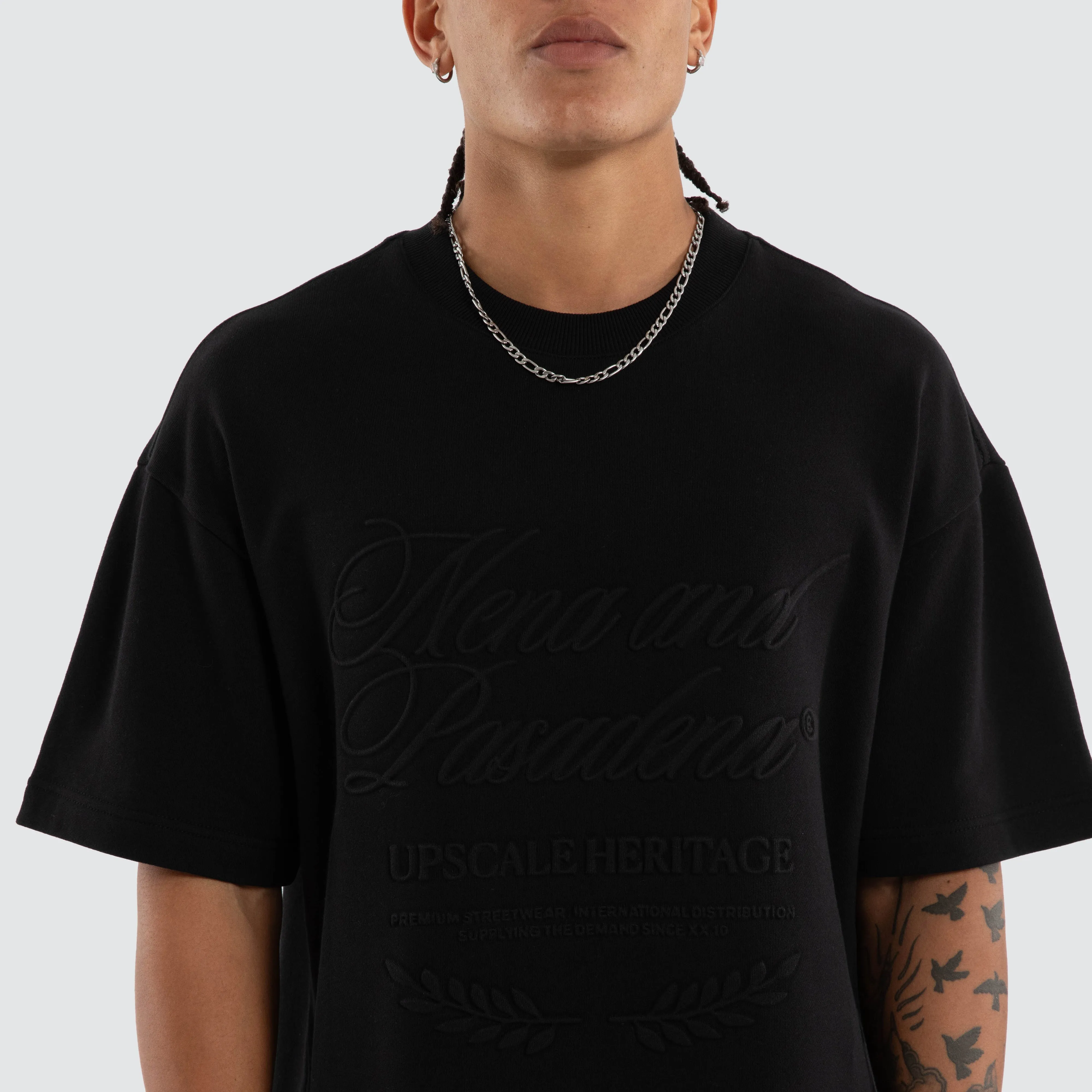Draekon Loopback Raptor Tee Anthracite Black sold by Nena and Pasadena product image thumbnail 2