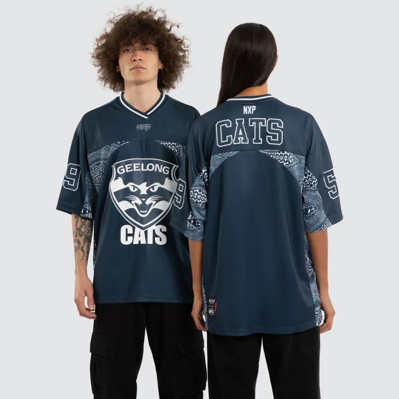 Ben Davis Geelong Cats Mesh Jersey Cats Blue made by Nena and Pasadena