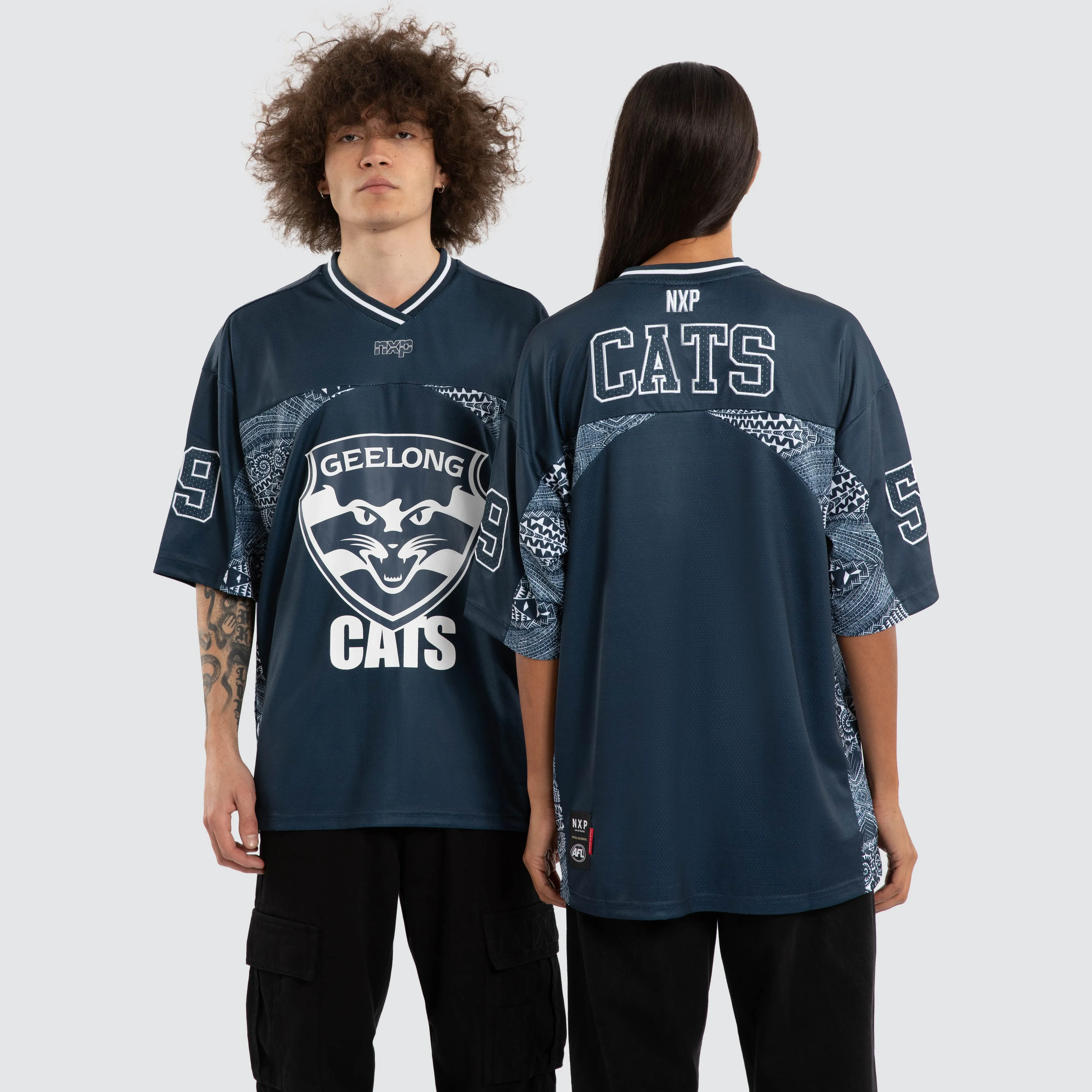 Ben Davis Geelong Cats Mesh Jersey Cats Blue sold by Nena and Pasadena