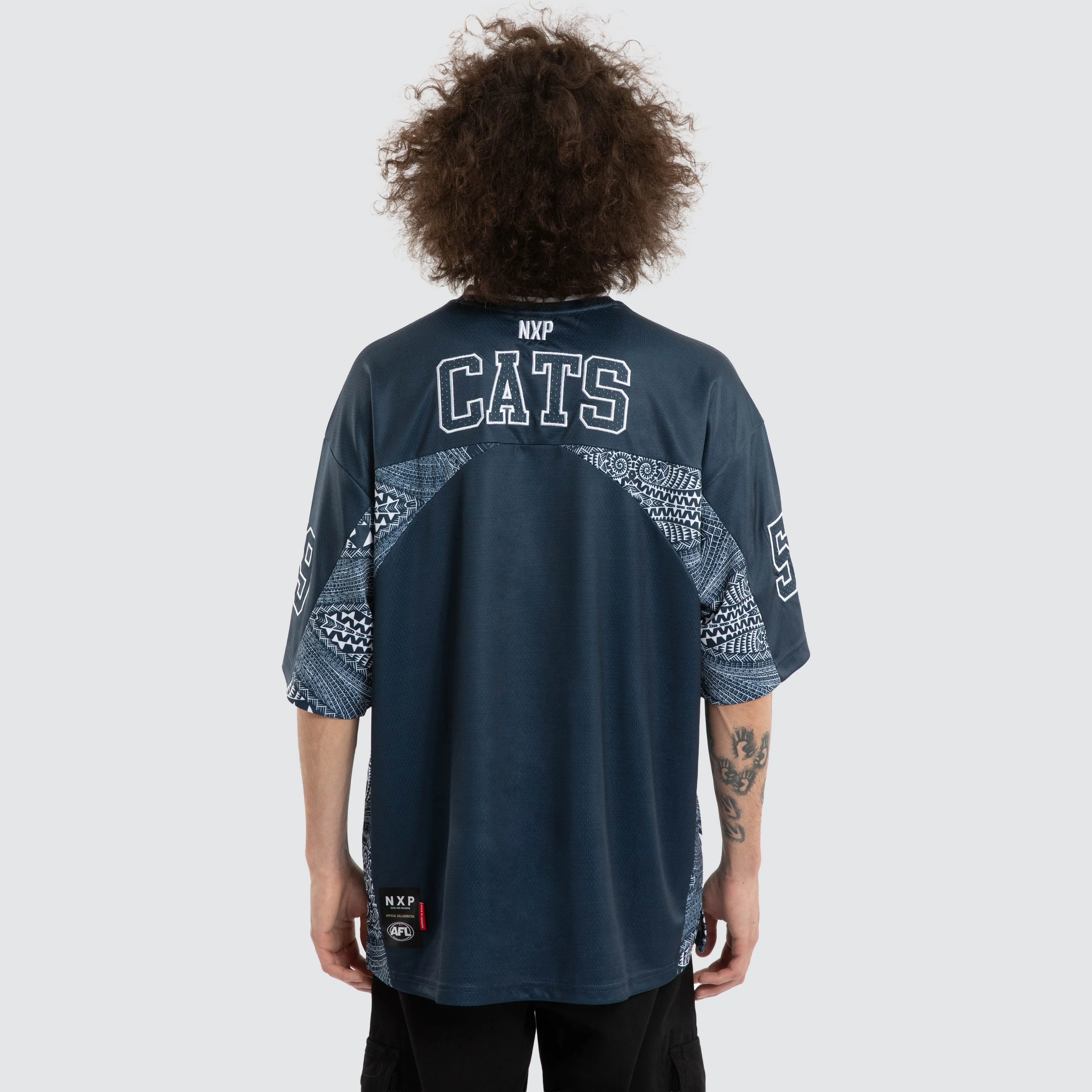 Ben Davis Geelong Cats Mesh Jersey Cats Blue sold by Nena and Pasadena product image thumbnail 5