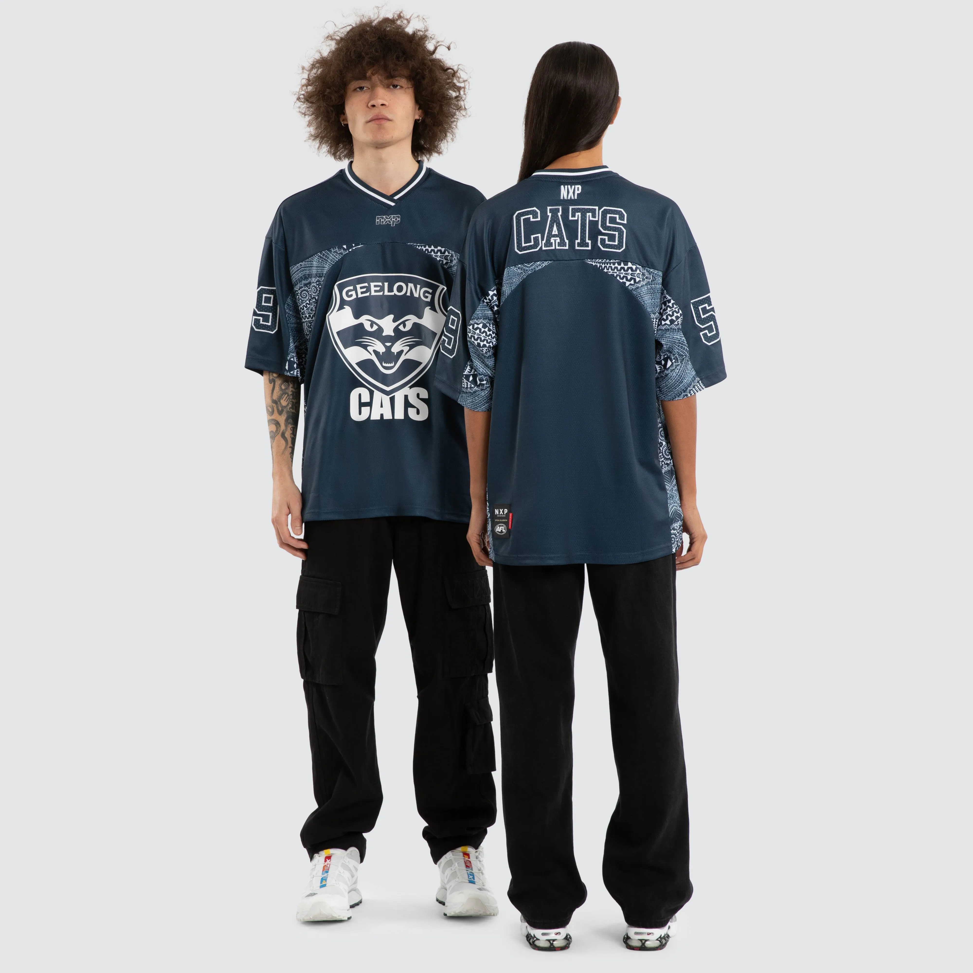 Ben Davis Geelong Cats Mesh Jersey Cats Blue sold by Nena and Pasadena product image thumbnail 4