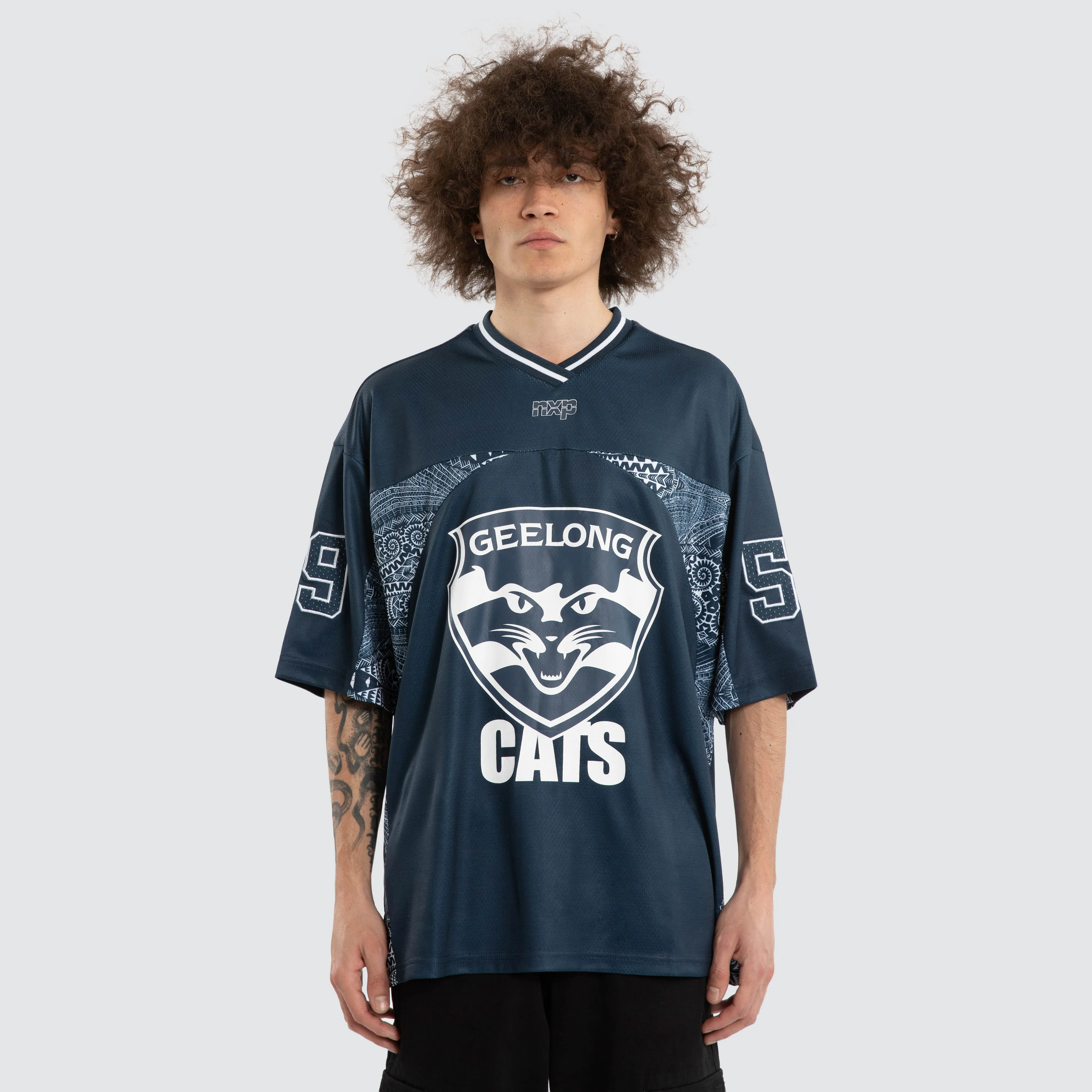 Ben Davis Geelong Cats Mesh Jersey Cats Blue sold by Nena and Pasadena product image thumbnail 2