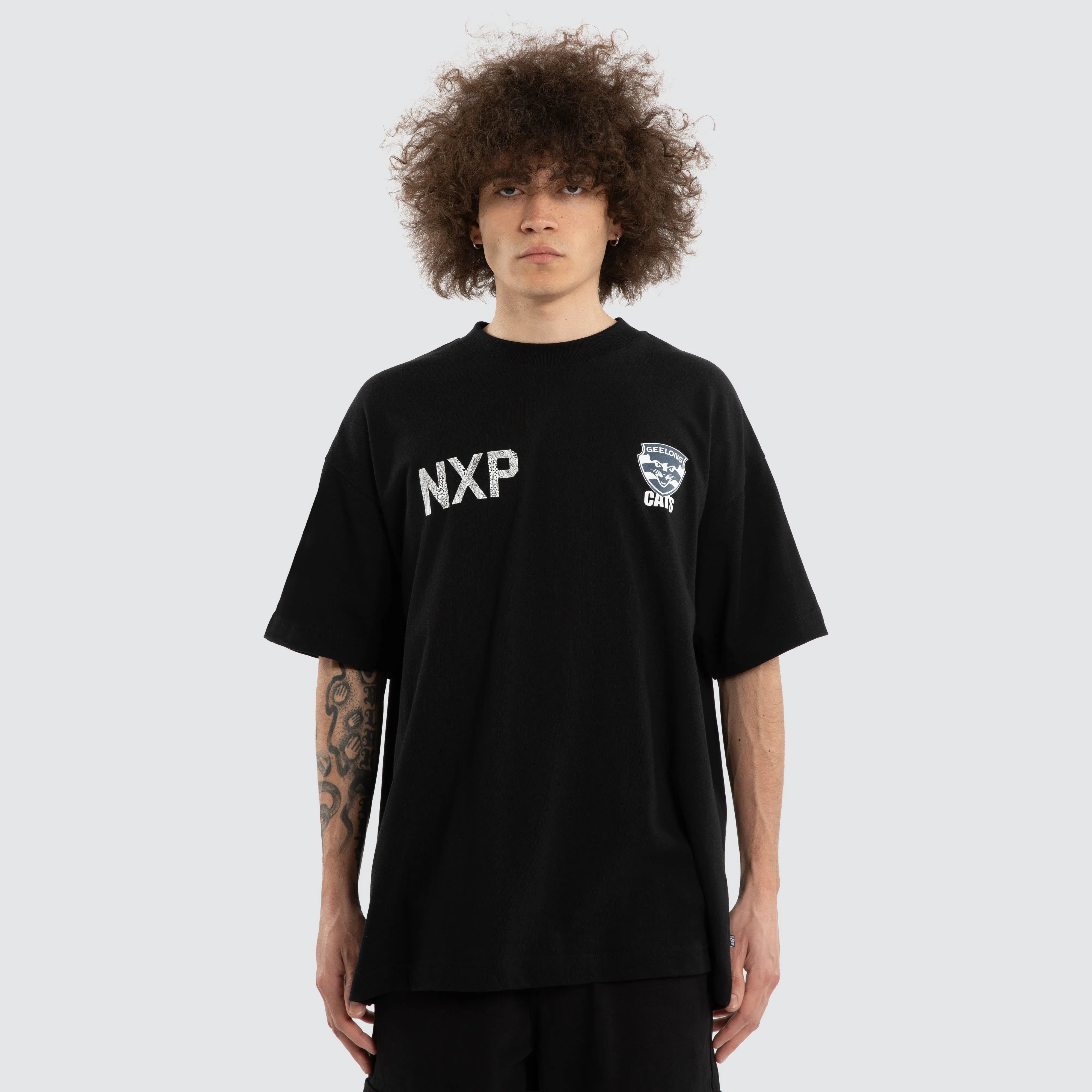 Ben Davis Geelong Cats Raptor Tee Jet Black sold by Nena and Pasadena product image thumbnail 2