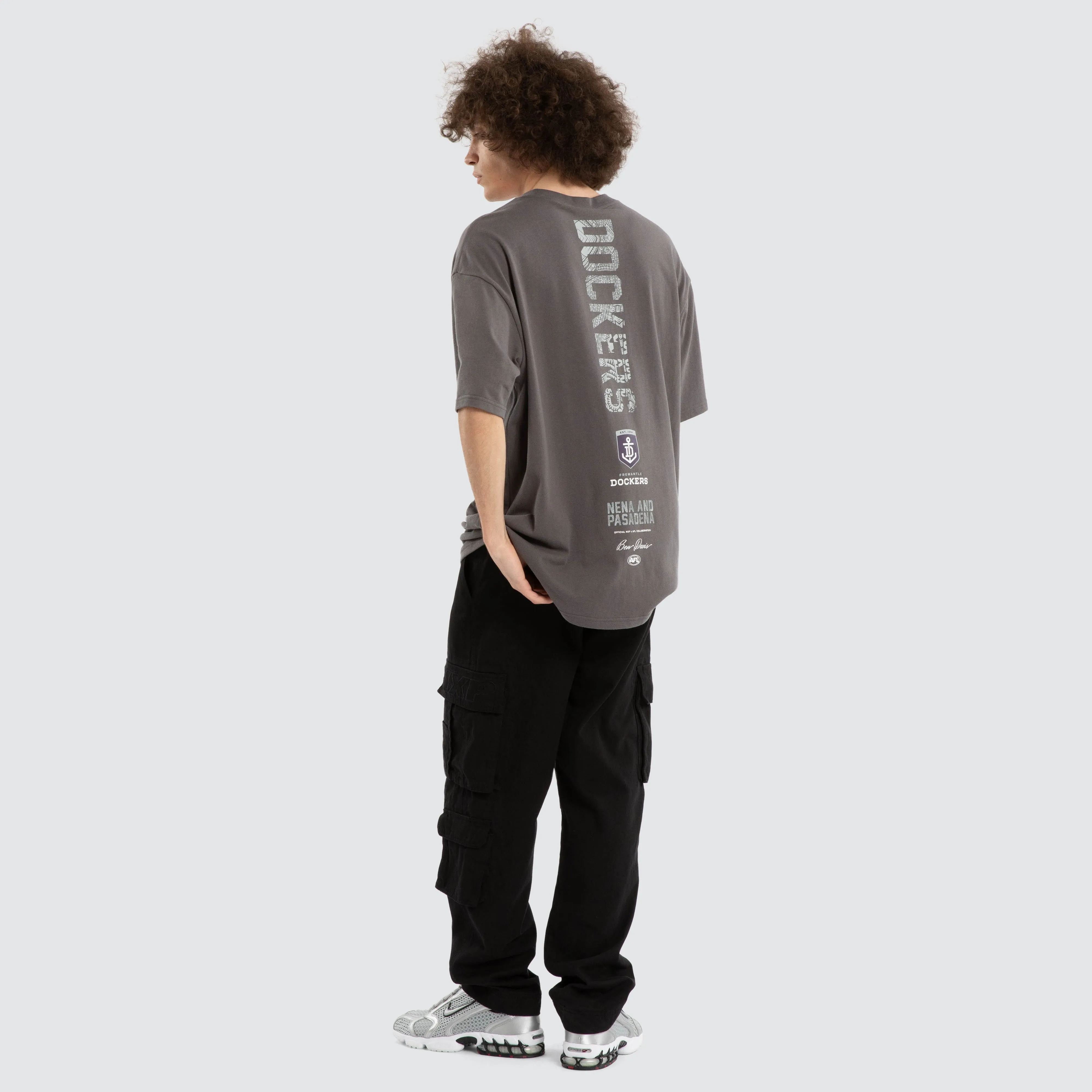 Ben Davis Fremantle Dockers Box Fit Tee Charcoal sold by Nena and Pasadena product image thumbnail 5