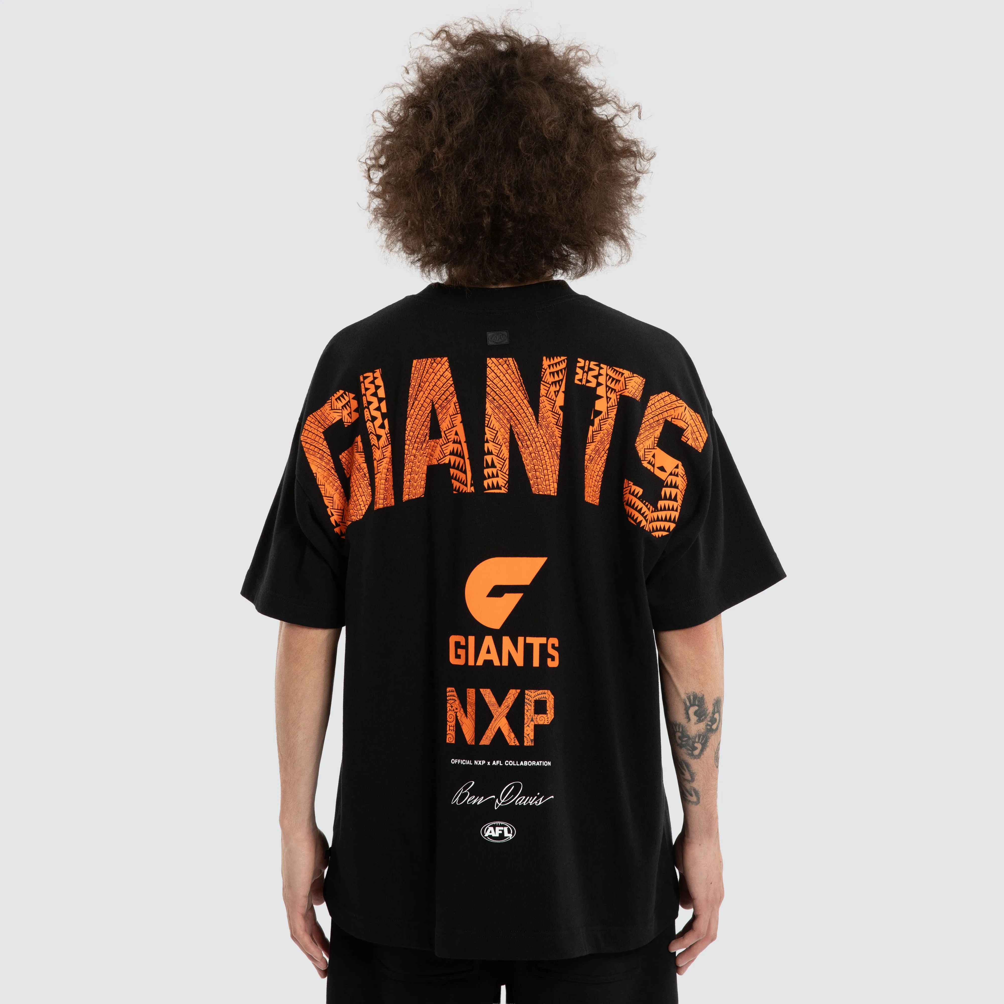 Ben Davis GWS Giants Raptor Tee Jet Black sold by Nena and Pasadena product image thumbnail 2