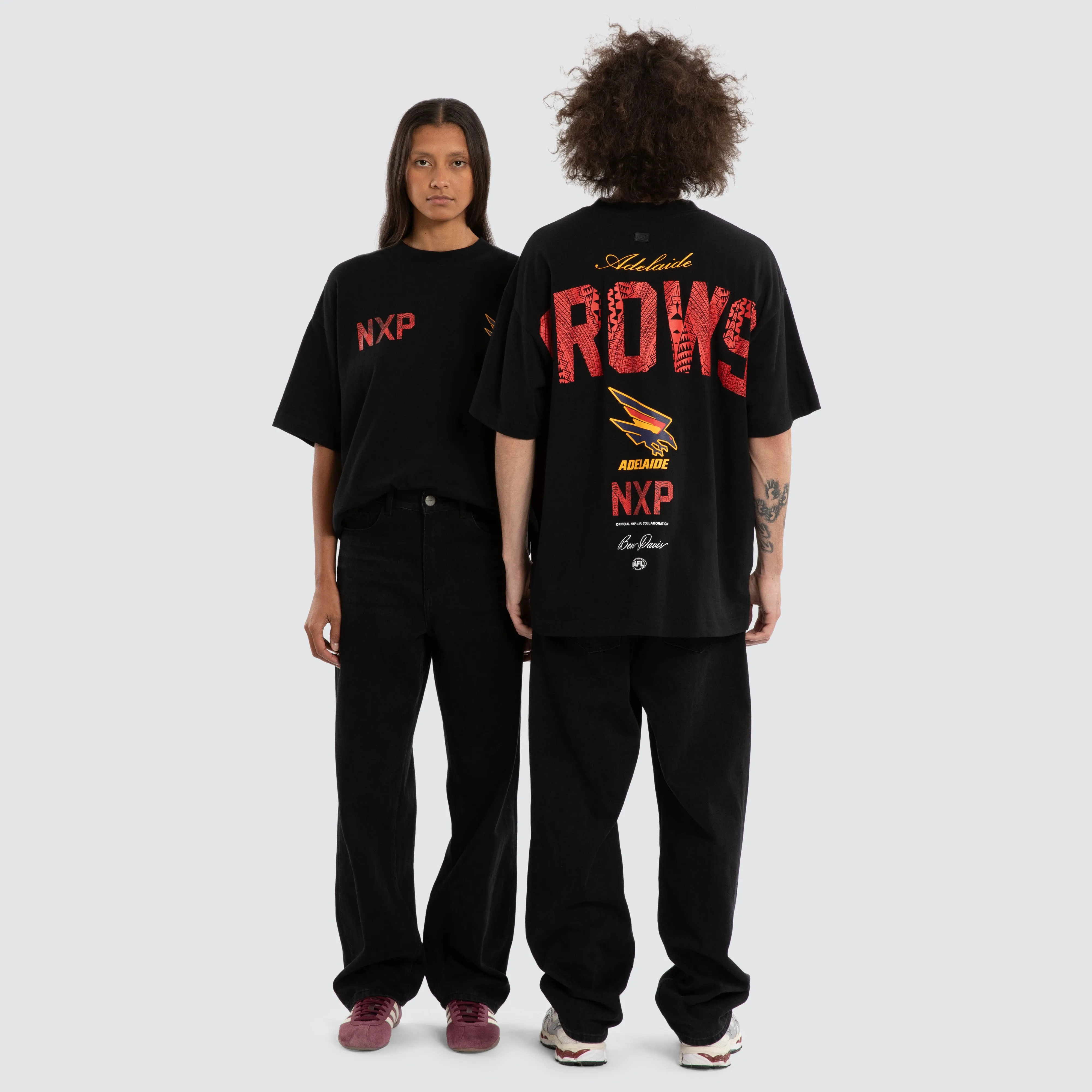 Ben Davis Adelaide Crows Raptor Tee Jet Black sold by Nena and Pasadena product image thumbnail 4