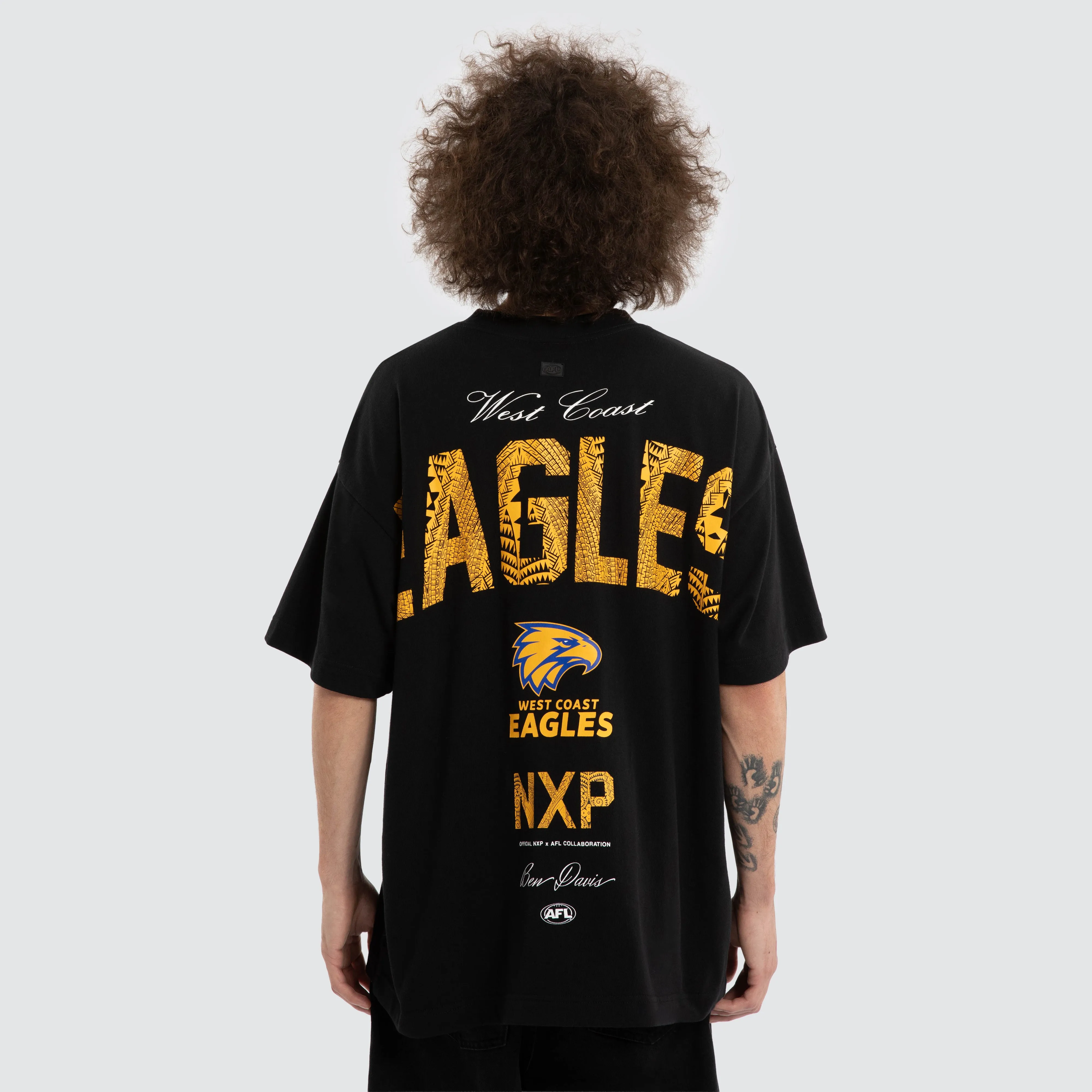 Ben Davis West Coast Eagles Raptor Tee Jet Black sold by Nena and Pasadena product image thumbnail 3