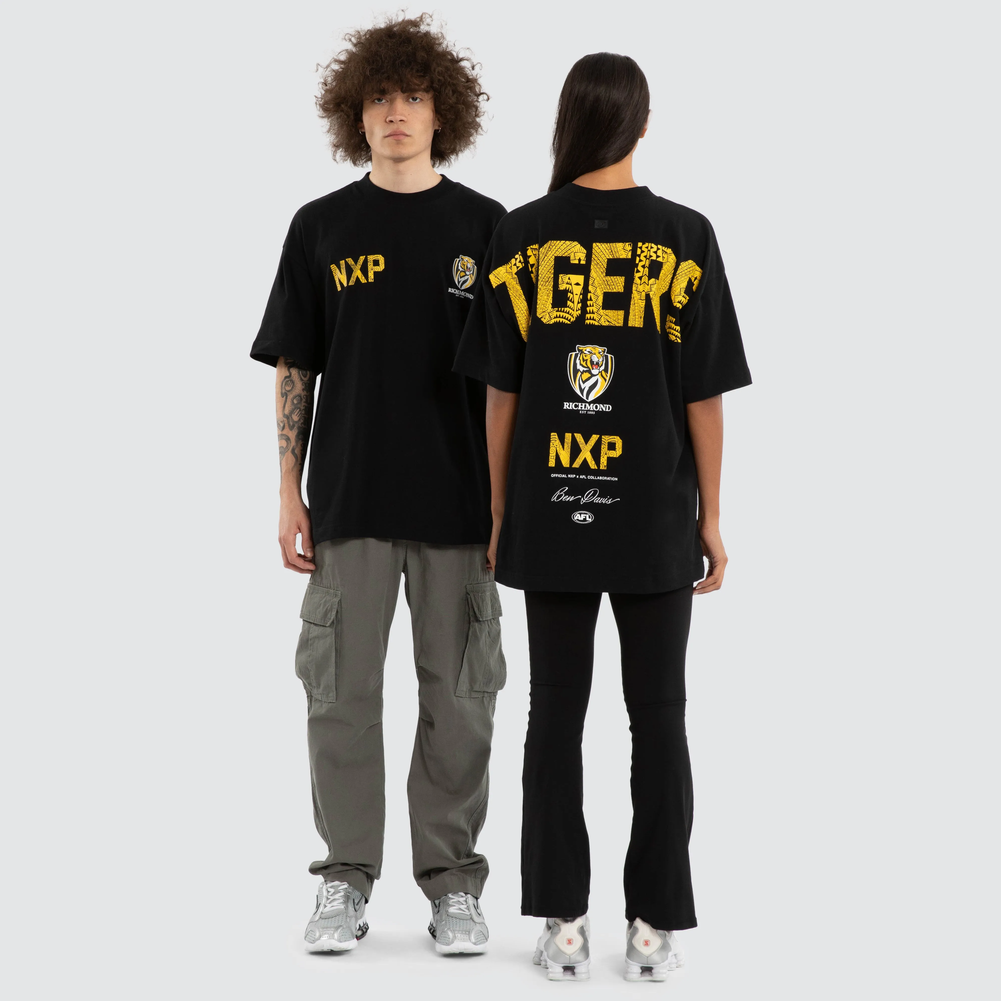 Ben Davis Richmond Tigers Raptor Tee Jet Black sold by Nena and Pasadena product image thumbnail 4