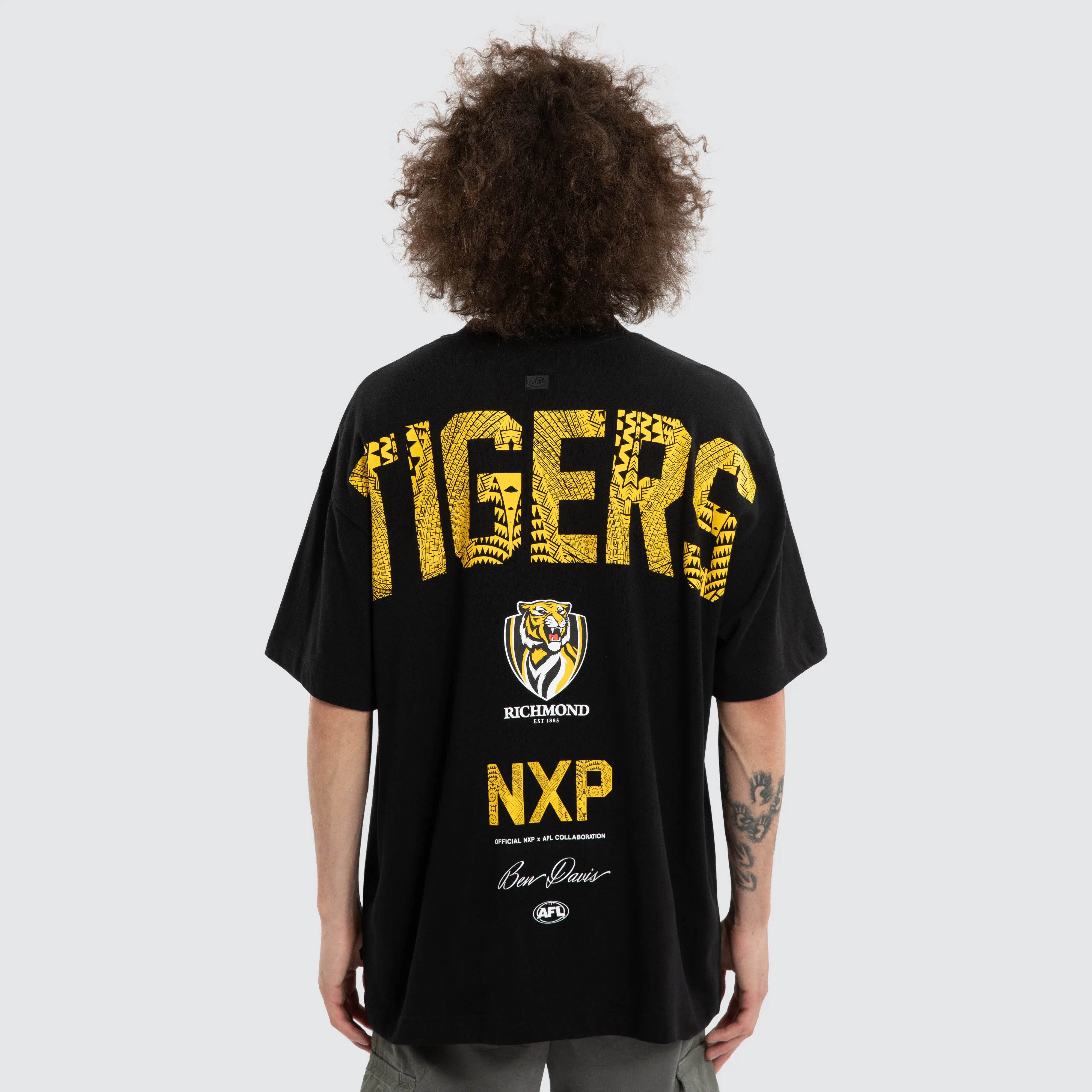 Ben Davis Richmond Tigers Raptor Tee Jet Black sold by Nena and Pasadena product image thumbnail 3