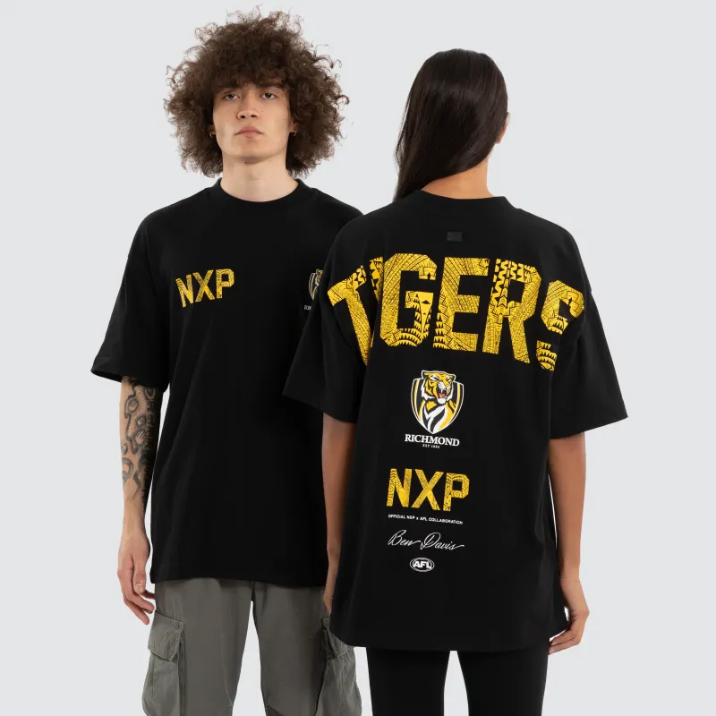 Ben Davis Richmond Tigers Raptor Tee Jet Black made by Nena and Pasadena
