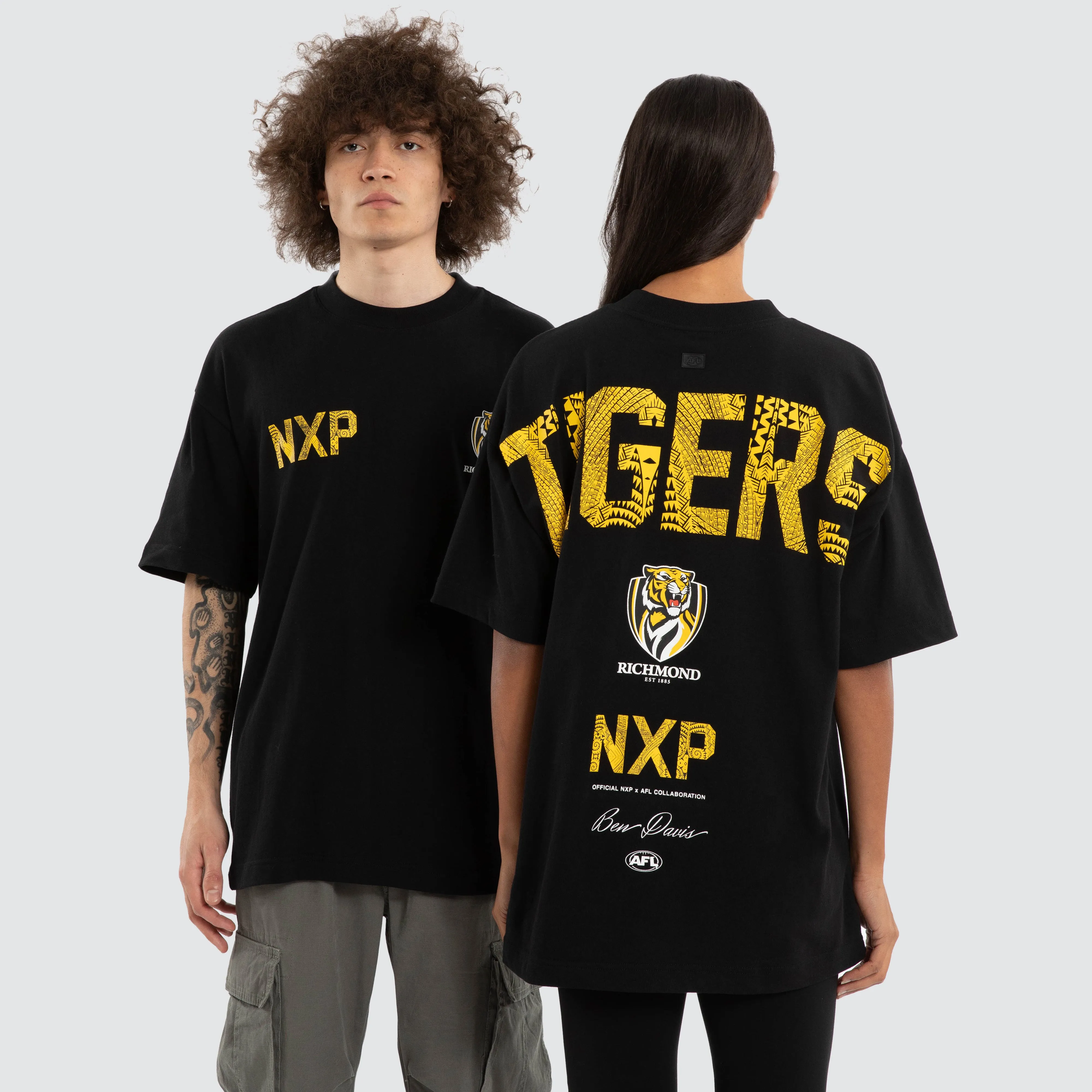 Ben Davis Richmond Tigers Raptor Tee Jet Black sold by Nena and Pasadena