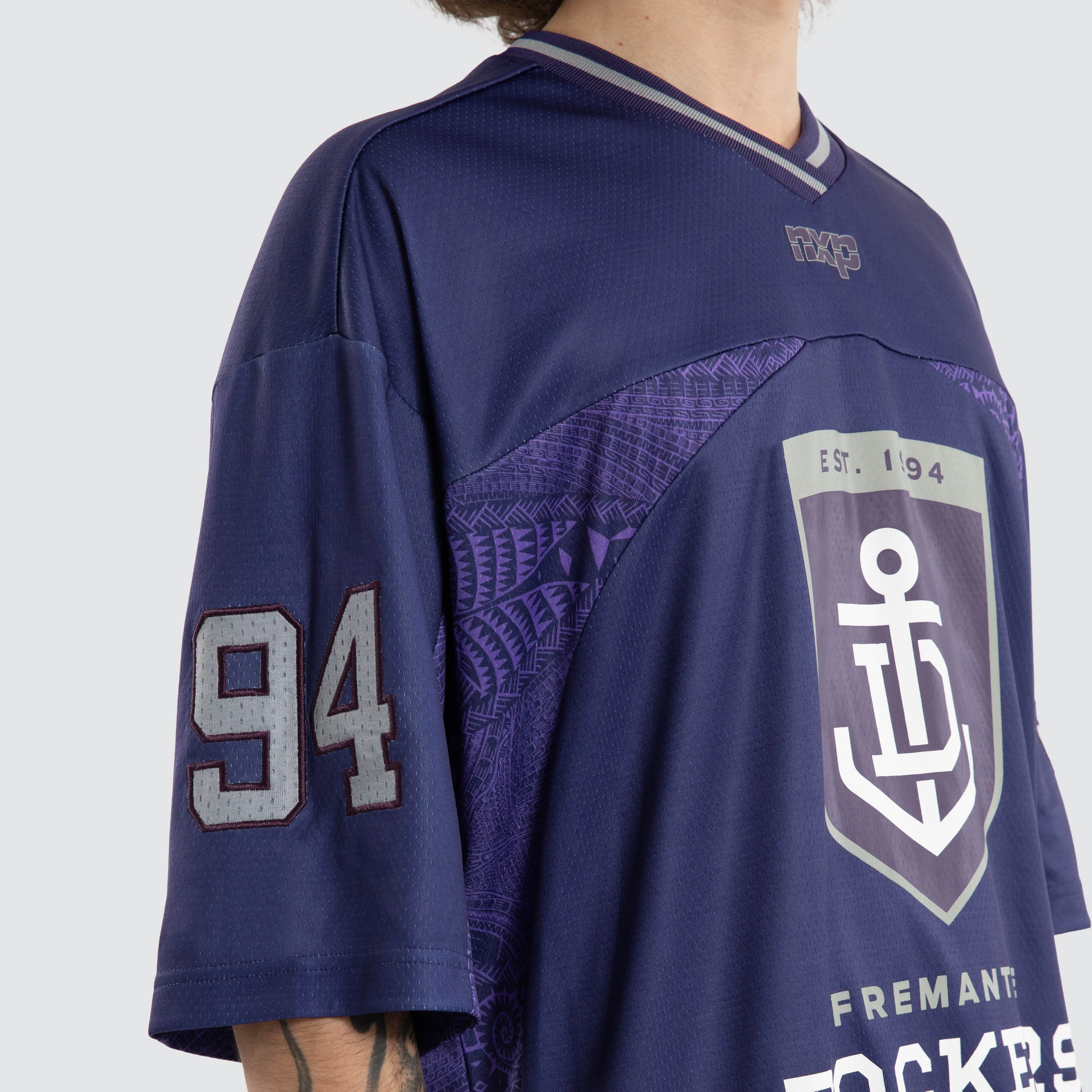 Ben Davis Fremantle Dockers Mesh Jersey Dockers Purple sold by Nena and Pasadena product image thumbnail 3