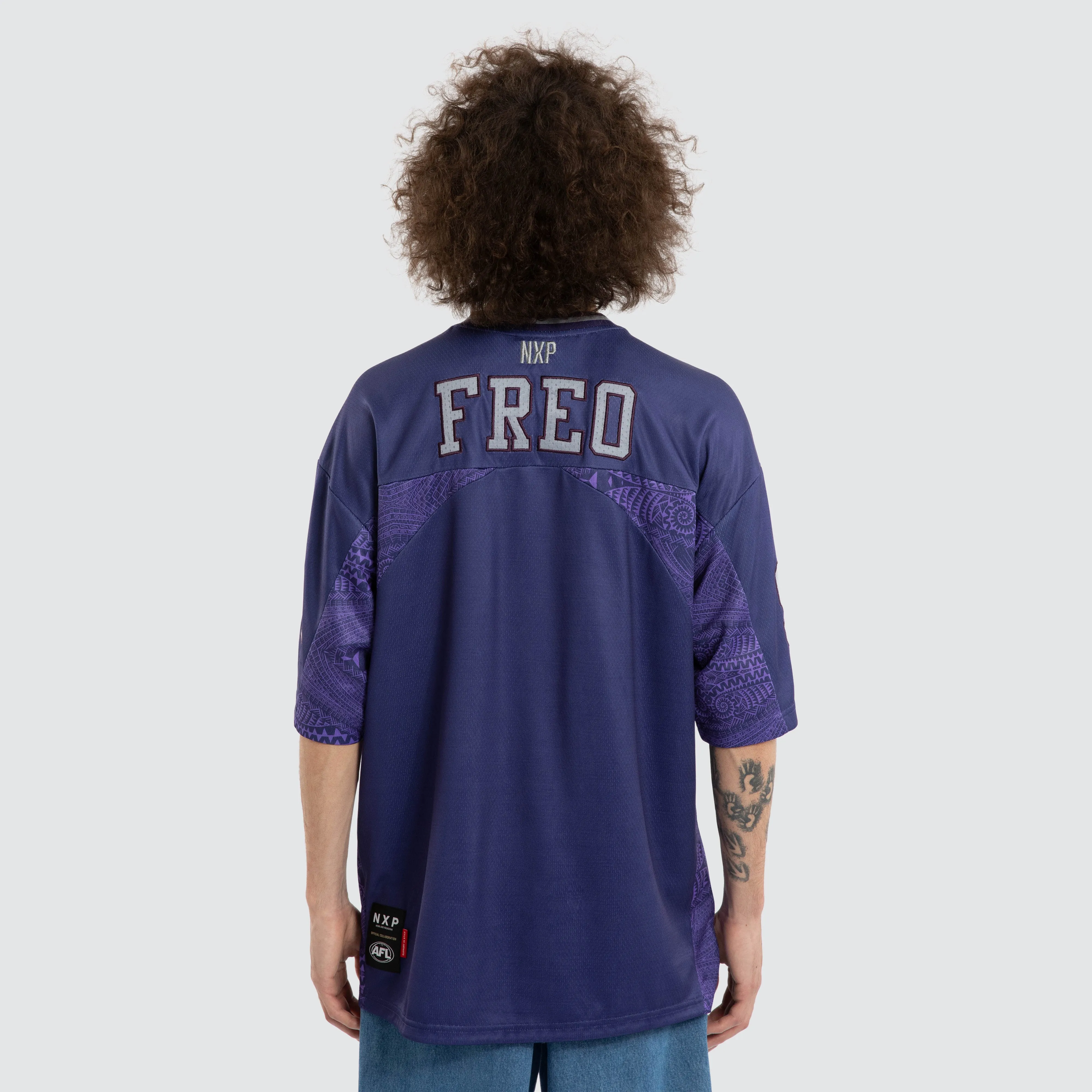 Ben Davis Fremantle Dockers Mesh Jersey Dockers Purple sold by Nena and Pasadena product image thumbnail 4