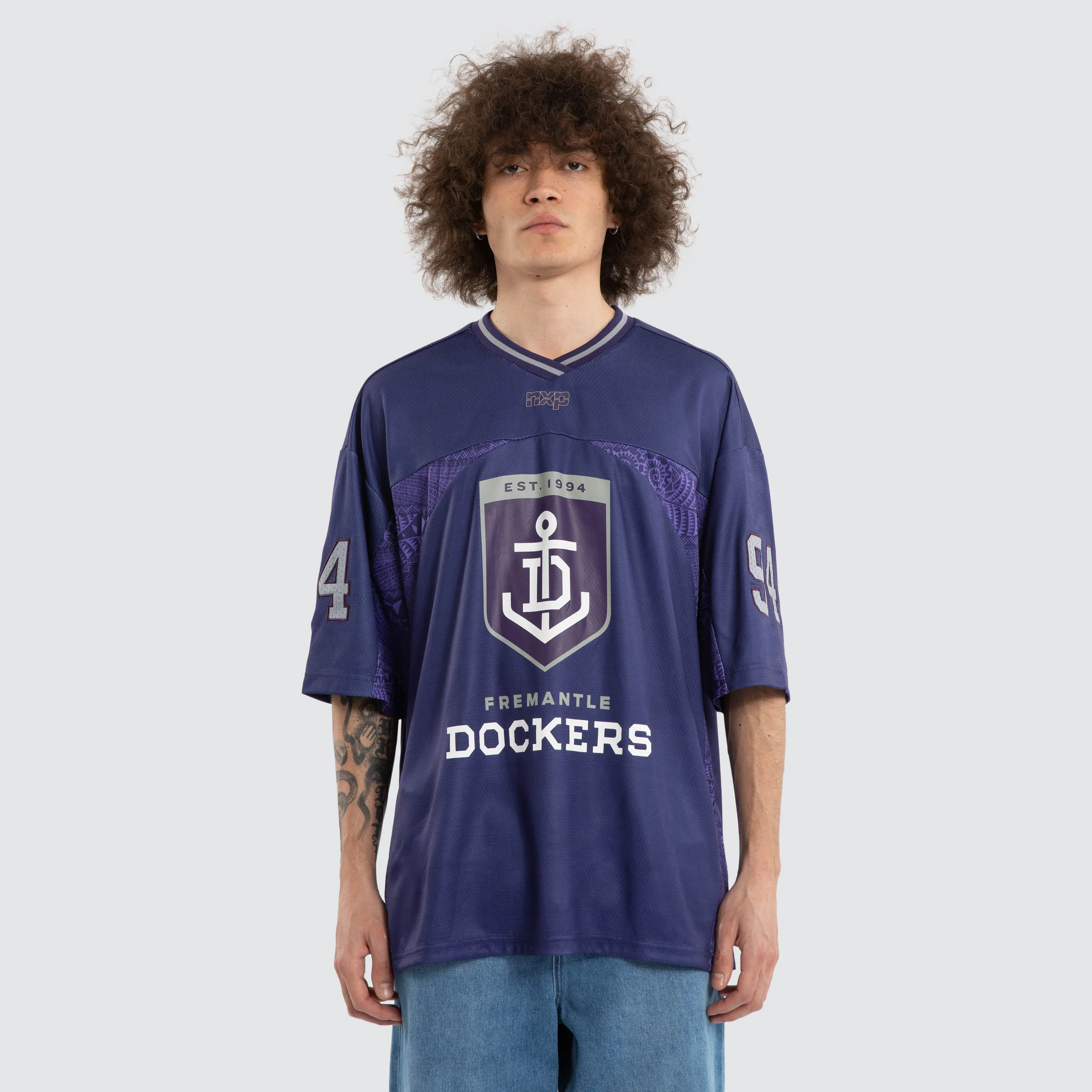 Ben Davis Fremantle Dockers Mesh Jersey Dockers Purple sold by Nena and Pasadena product image thumbnail 2