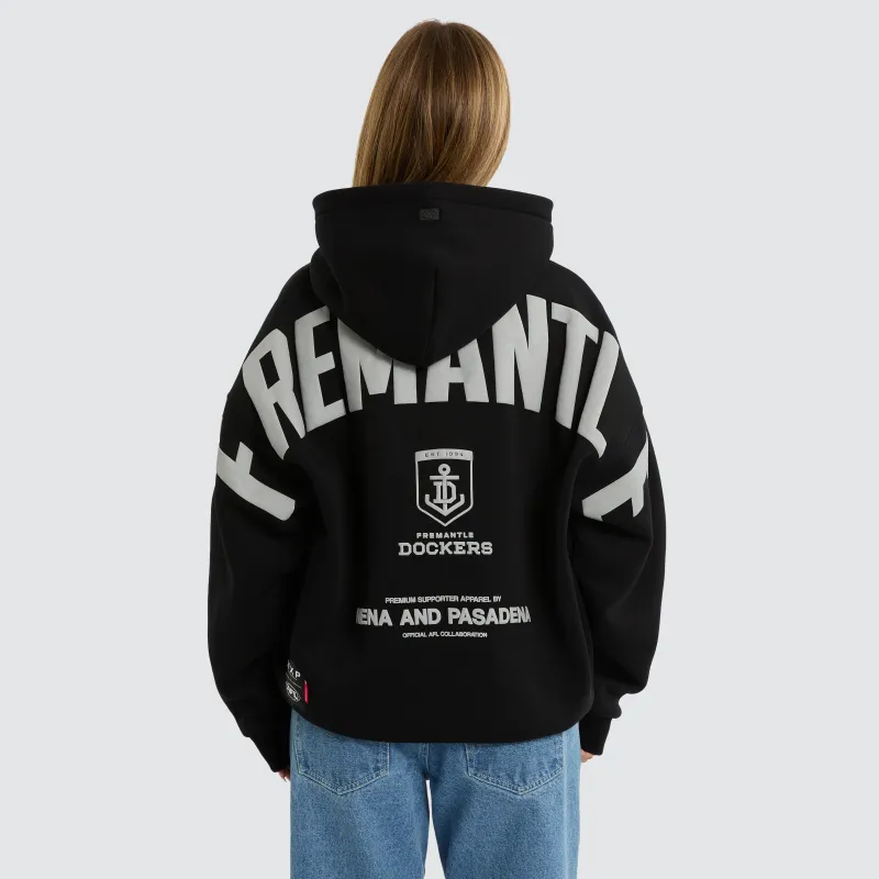 Fremantle Dockers Top Tier Hoodie Jet Black made by Nena and Pasadena