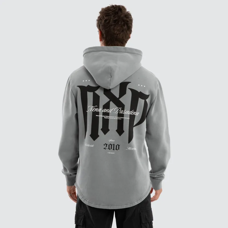 Draelith Dual Curved Hoodie Pigment Ultimate Grey made by Nena and Pasadena
