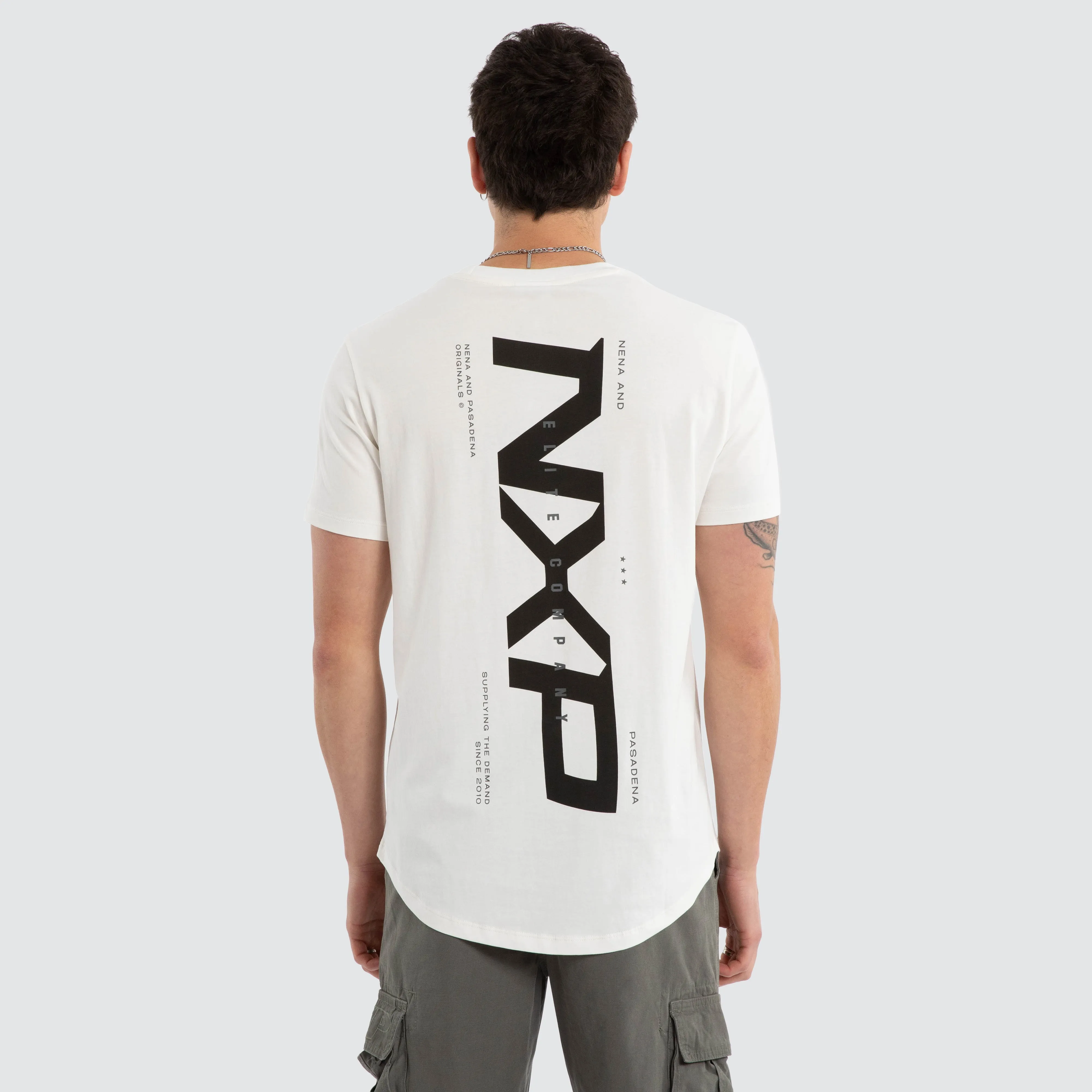 Deliberate Dual Curved Tee Natural White sold by Nena and Pasadena product image thumbnail 2