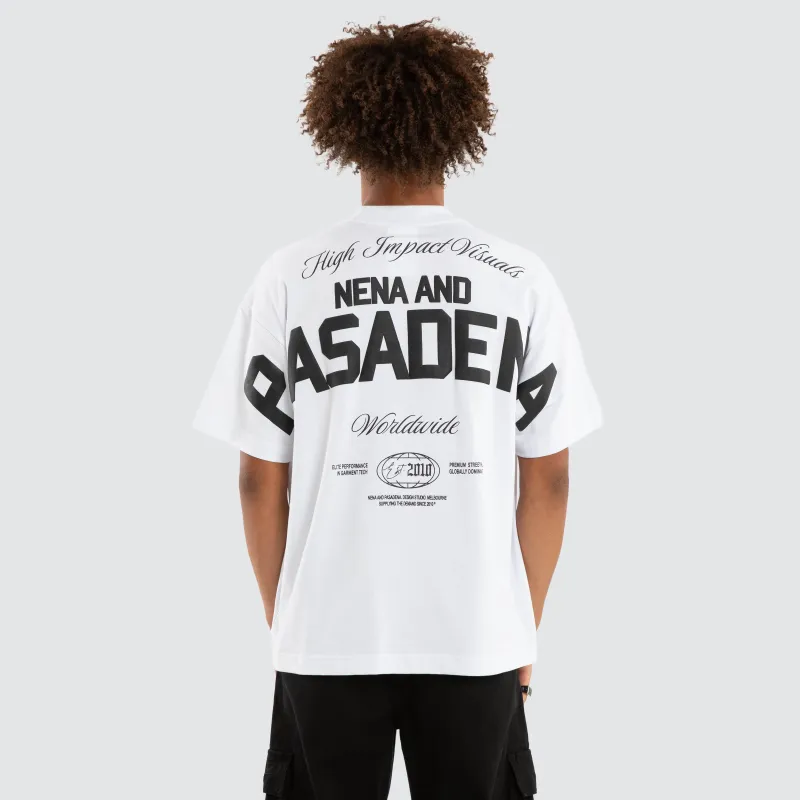 Performance Raptor Tee Optical White made by Nena and Pasadena