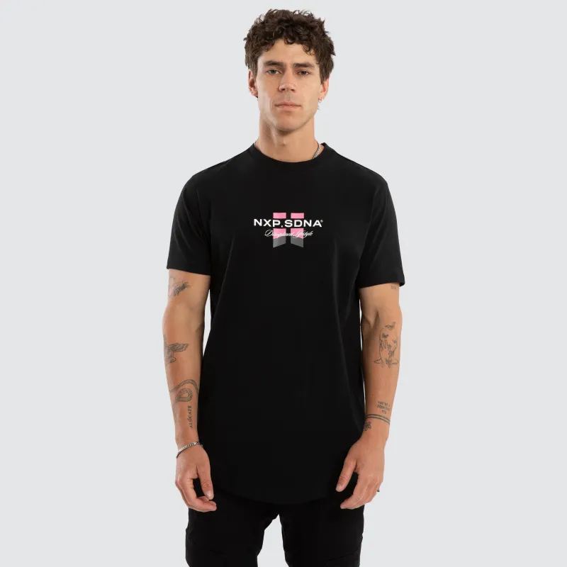 Lysis Dual Curved Tee Jet Black made by Nena and Pasadena