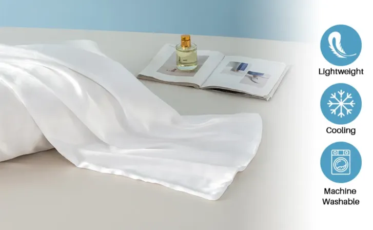 Silky Satin Pillowcase Set with Eye Mask and Scrunchie, Gift Box sold by Sleep Sassy product image thumbnail 4