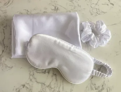 Silky Satin Pillowcase Set with Eye Mask and Scrunchie, Gift Box sold by Sleep Sassy product image thumbnail 5