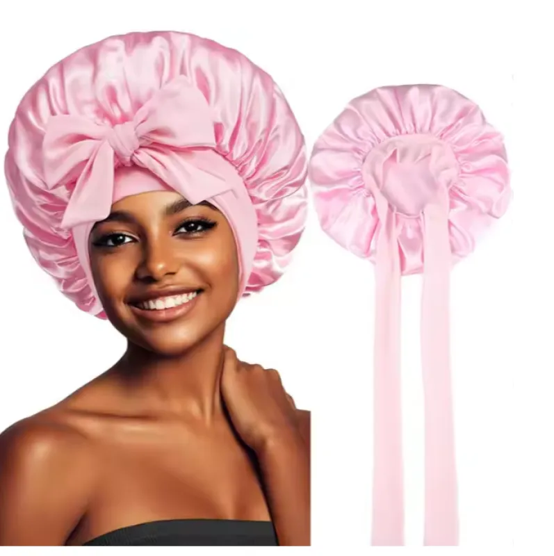 Large Satin Bonnet With Wrap Tie sold by Sleep Sassy