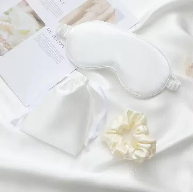 3-in-1 Satin Eye Mask Set with a Hair Scrunchie and Drawstring Bag sold by Sleep Sassy product image thumbnail 4