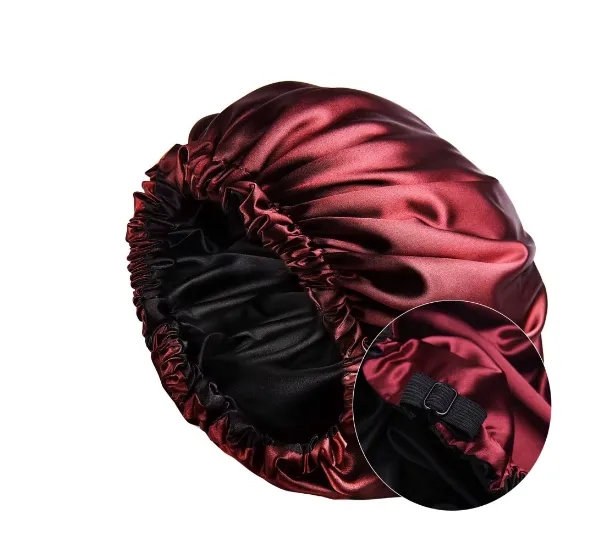 Two Piece Satin Silk Pajama Shorts Set and a Satin-Lined Bonnet sold by Sleep Sassy product image thumbnail 5