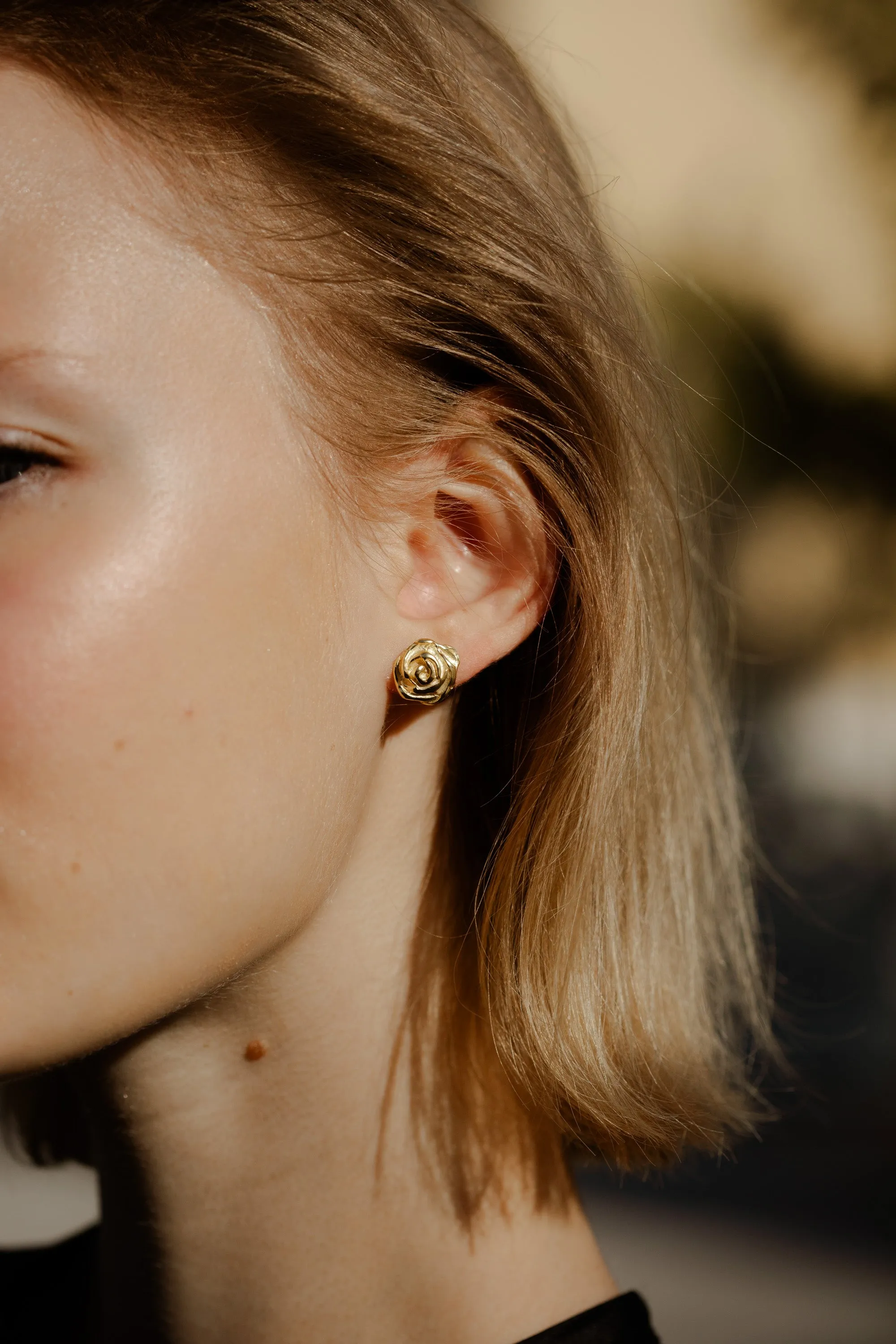 Tiny Rose Earrings sold by YSSO product image thumbnail 3