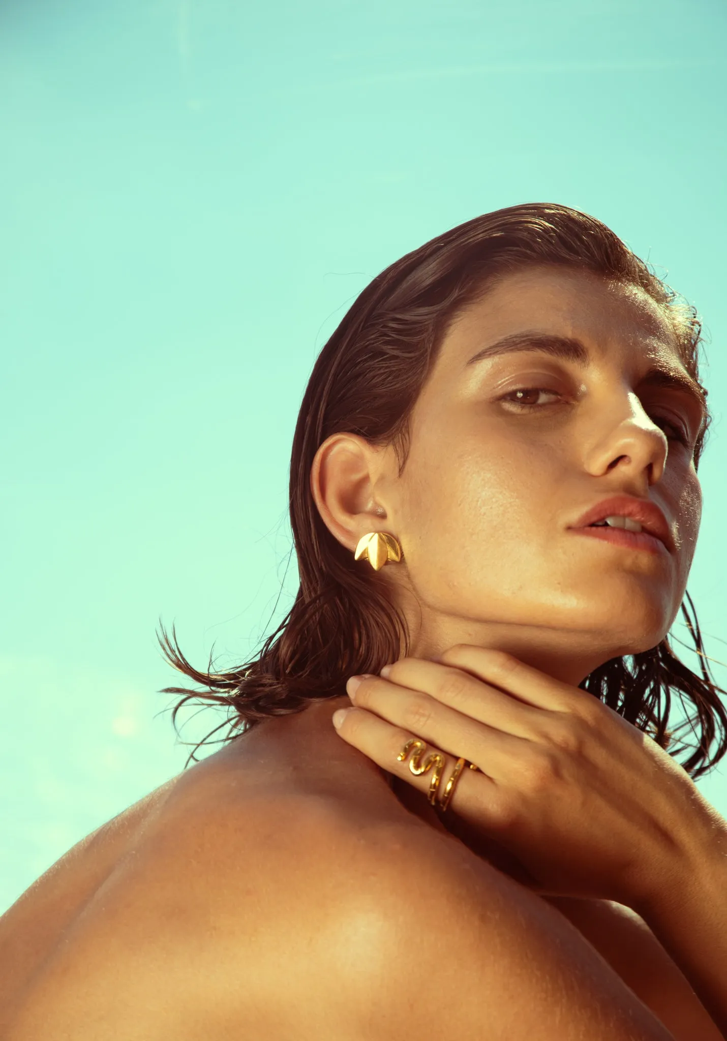 Tiny Leaf Earrings sold by YSSO product image thumbnail 2