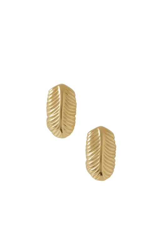 Tiny Feather Earrings sold by YSSO