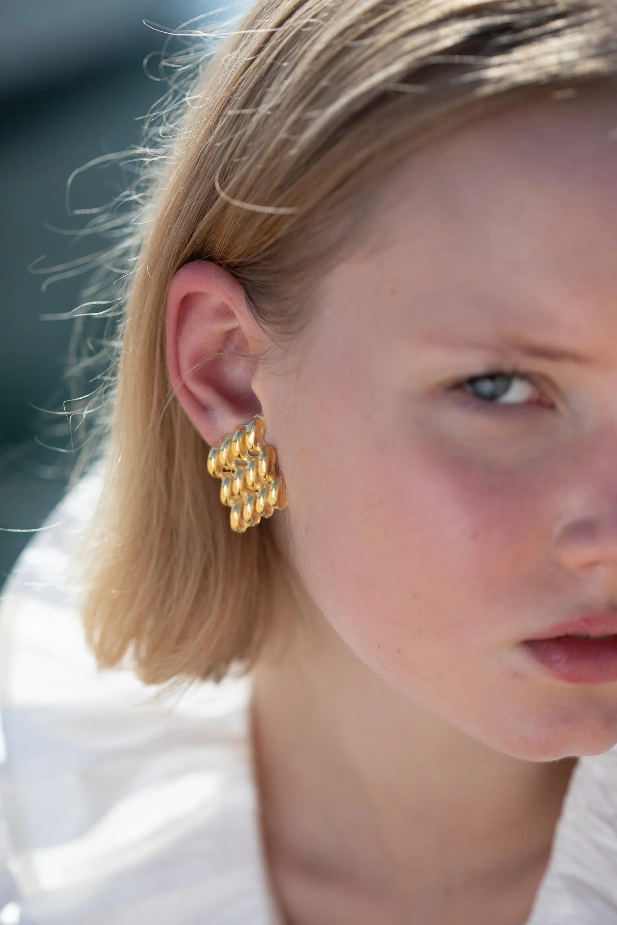 Chain Link Earrings Clip sold by YSSO product image thumbnail 5