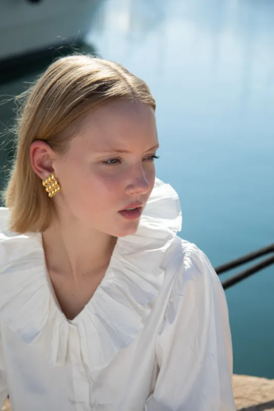 Chain Link Earrings Clip sold by YSSO