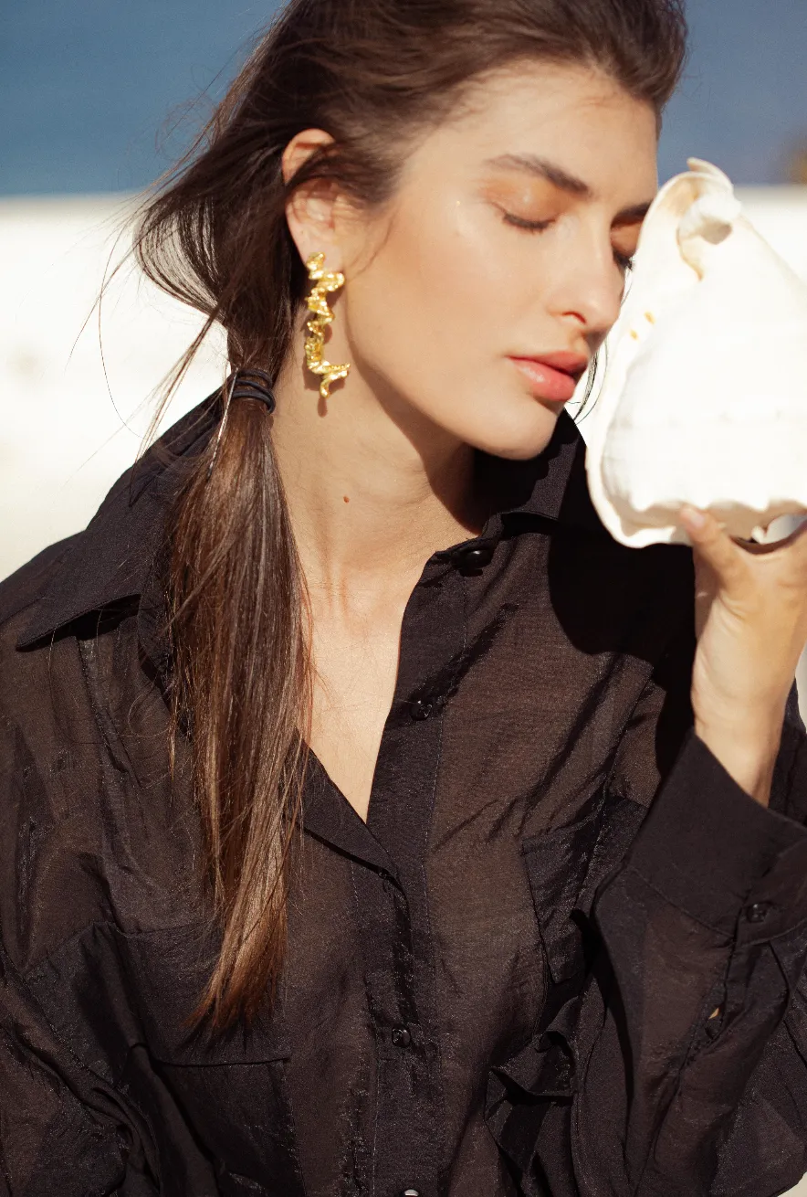 Coral Earrings sold by YSSO product image thumbnail 2